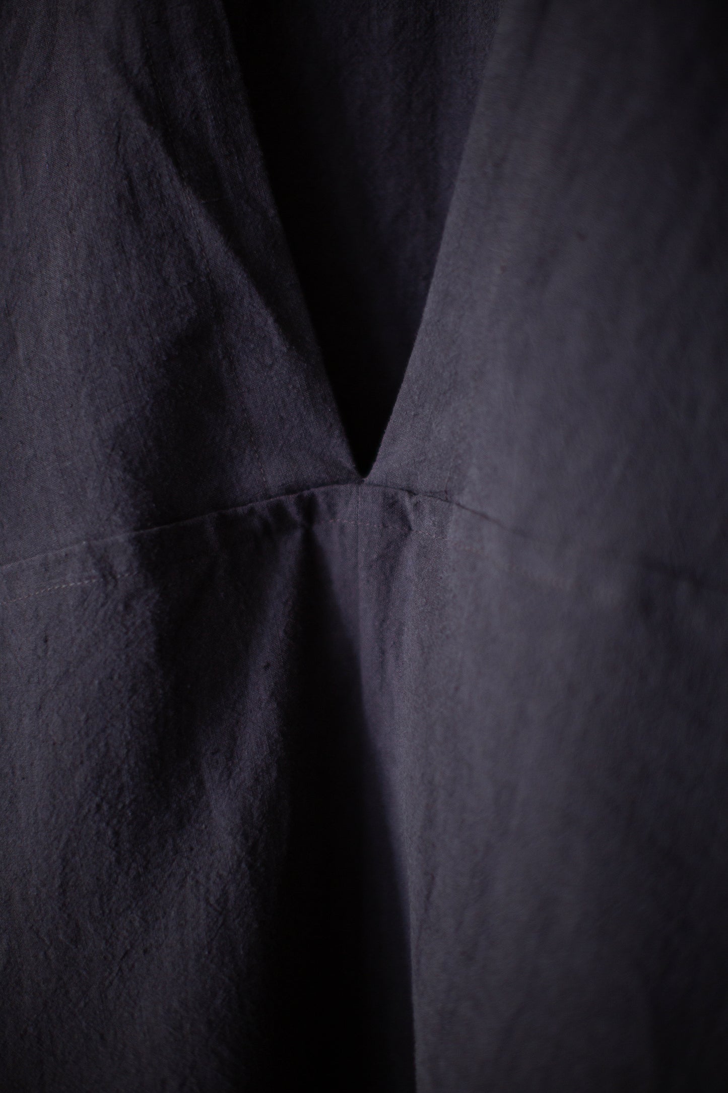 TUNIC#43 - LINEN SILK SHIRTING SUMI KURO