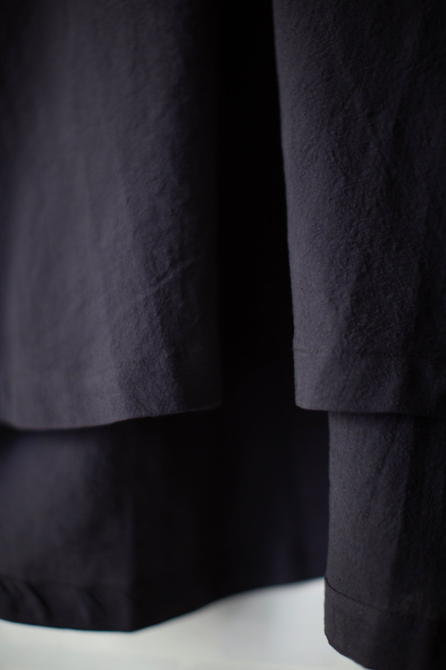 TUNIC#43 - LINEN SILK SHIRTING SUMI KURO