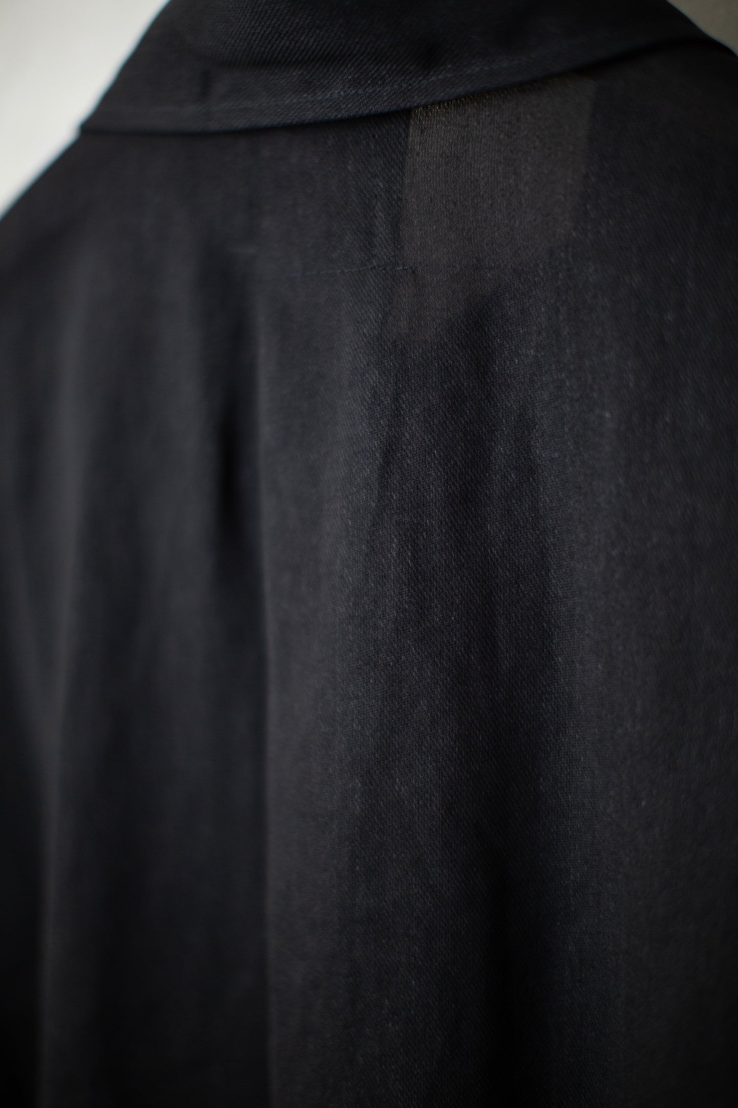 SHIRT#100 - PAPER SHEER TWILL BLACK