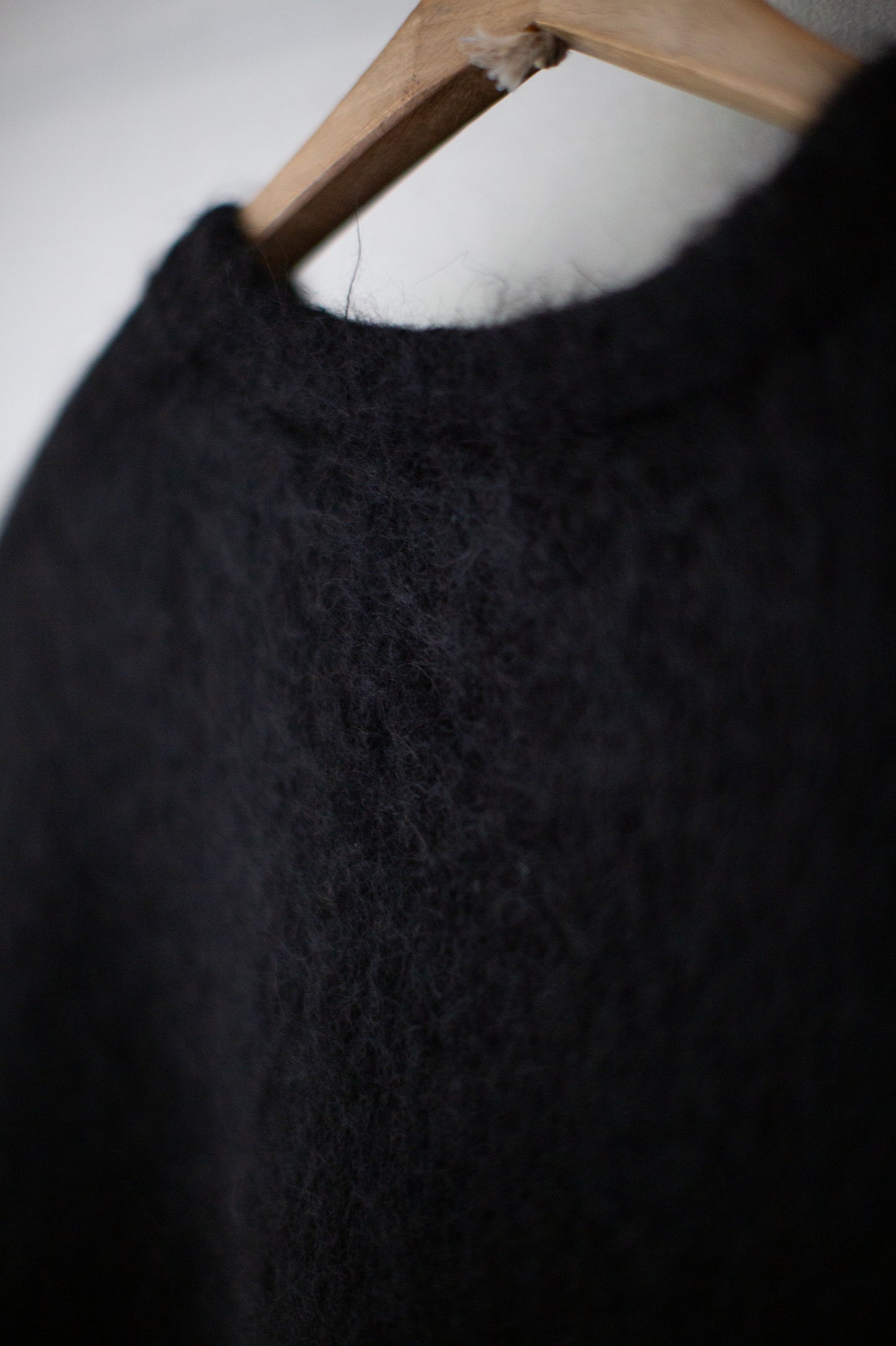 Black brushed vest