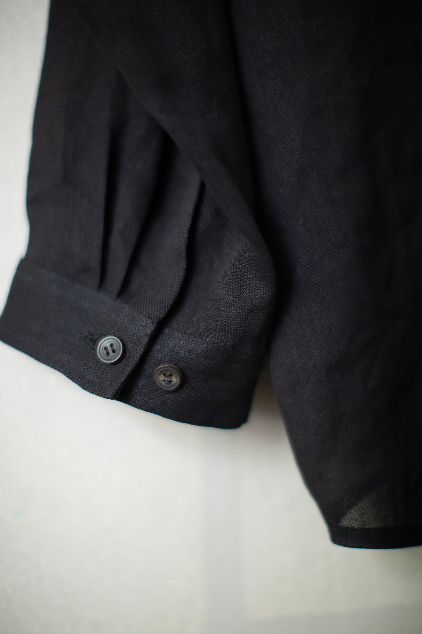 SHIRT#100 - PAPER SHEER TWILL BLACK