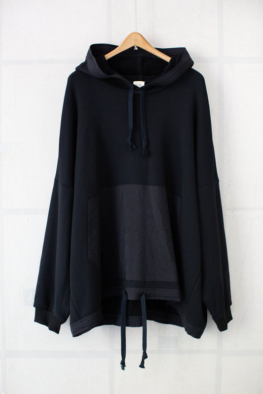 SWEAT#59 - COTTON/YAK TERRY SWEAT BLACK