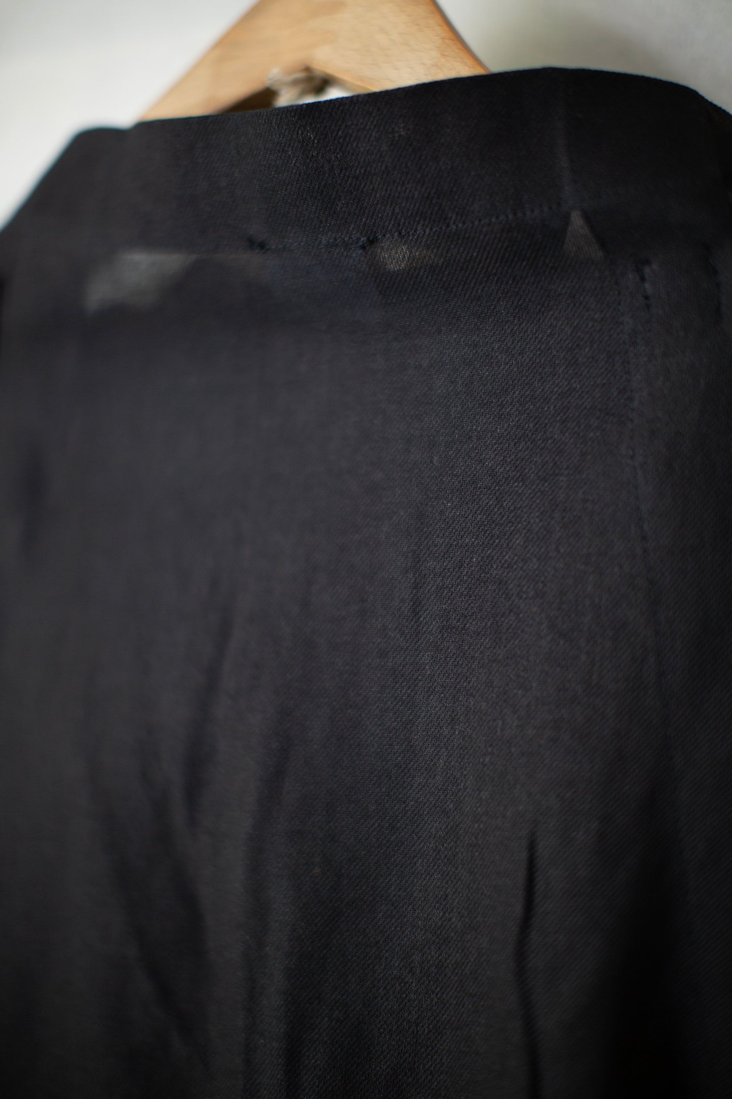 SKIRT#2 - PAPER SHEER TWILL BLACK