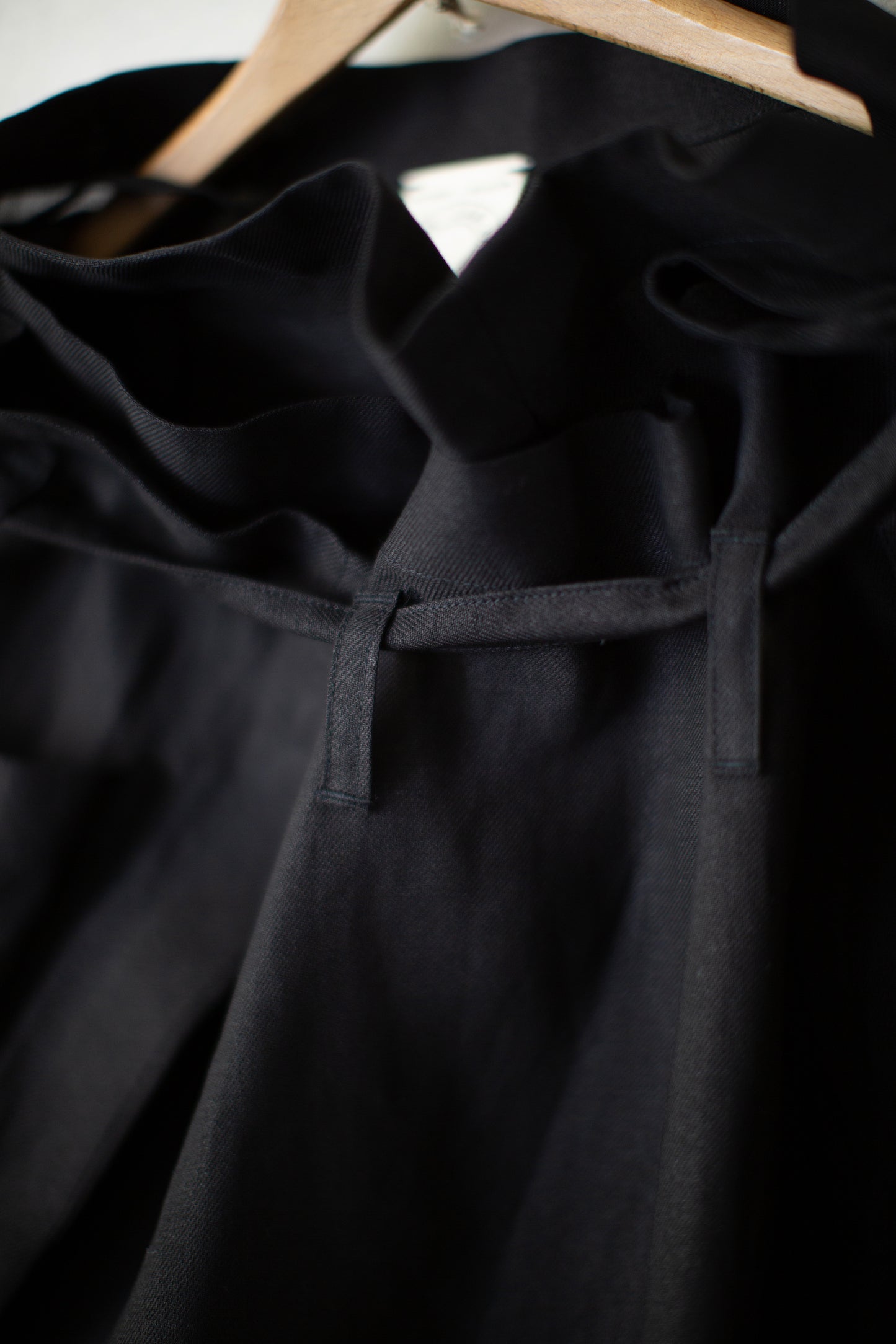 SKIRT#2 - PAPER SHEER TWILL BLACK