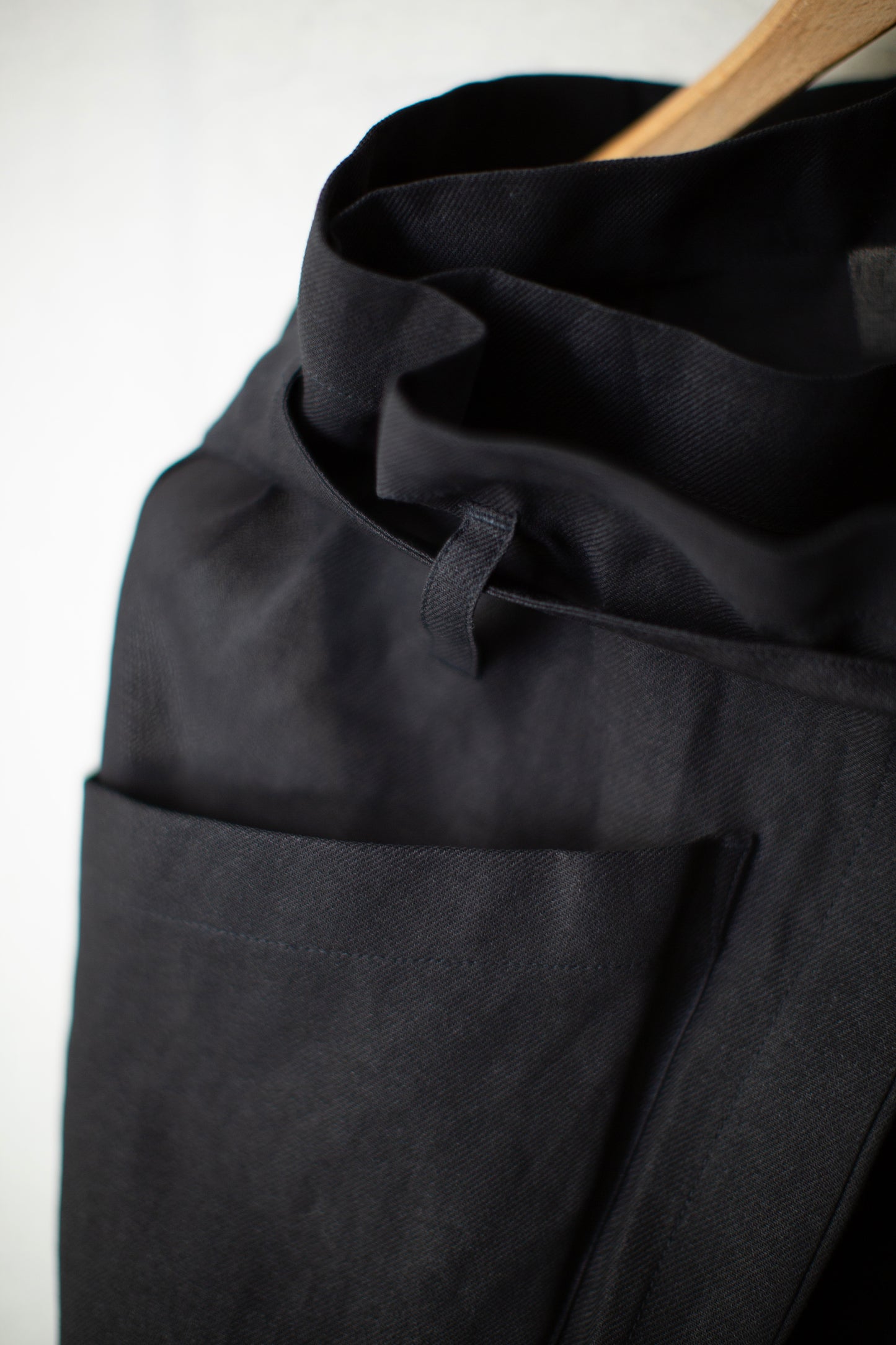 SKIRT#2 - PAPER SHEER TWILL BLACK
