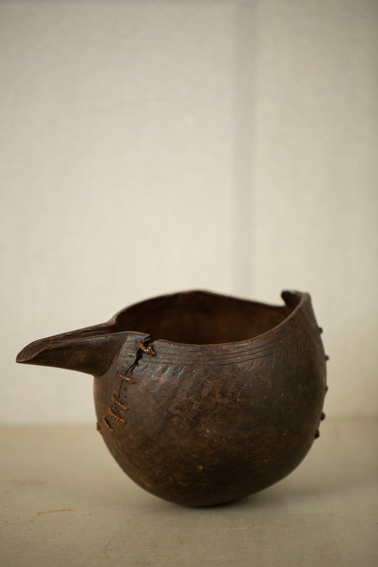 Antique Dogon wooden jug