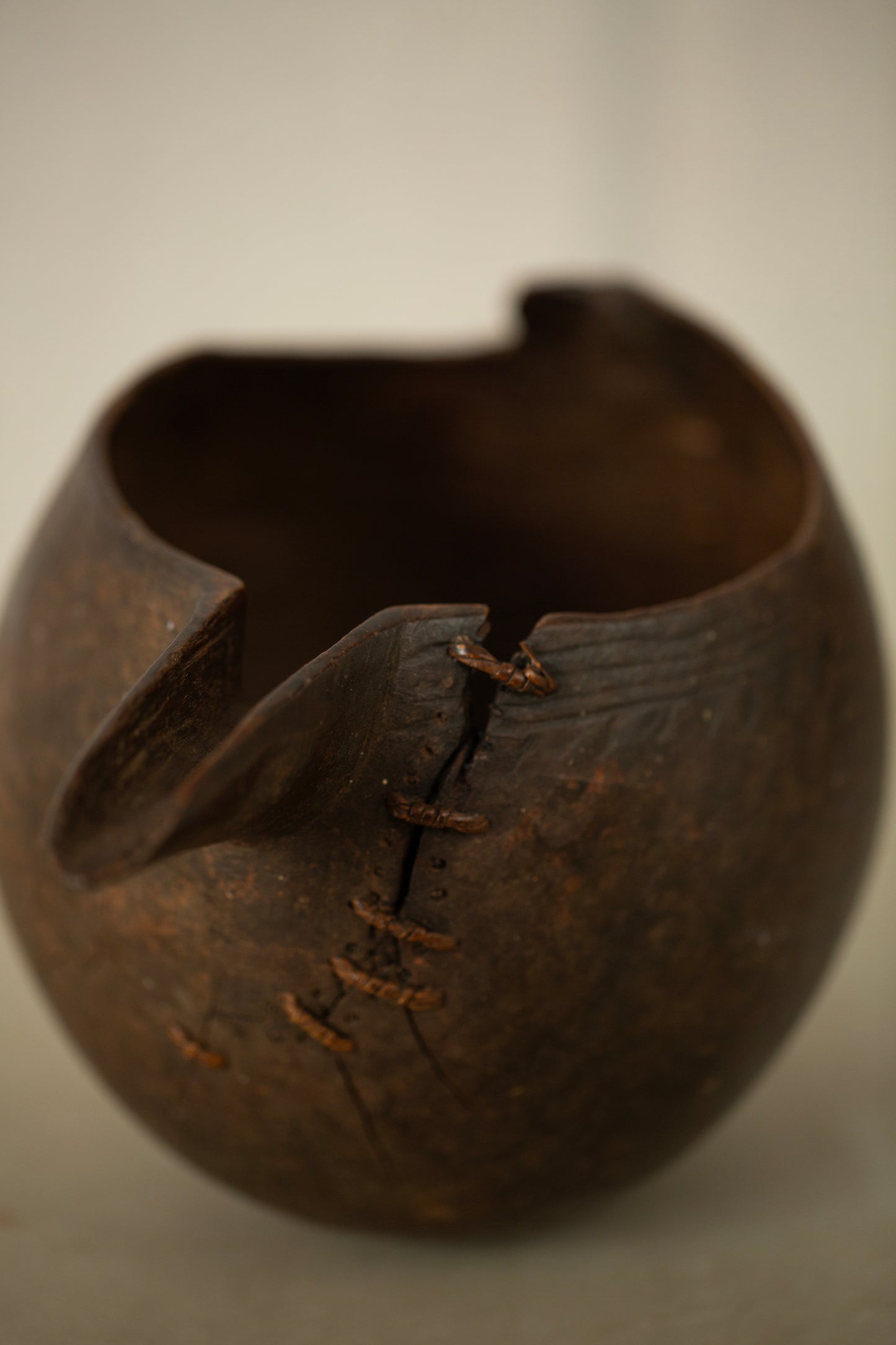 Antique Dogon wooden jug