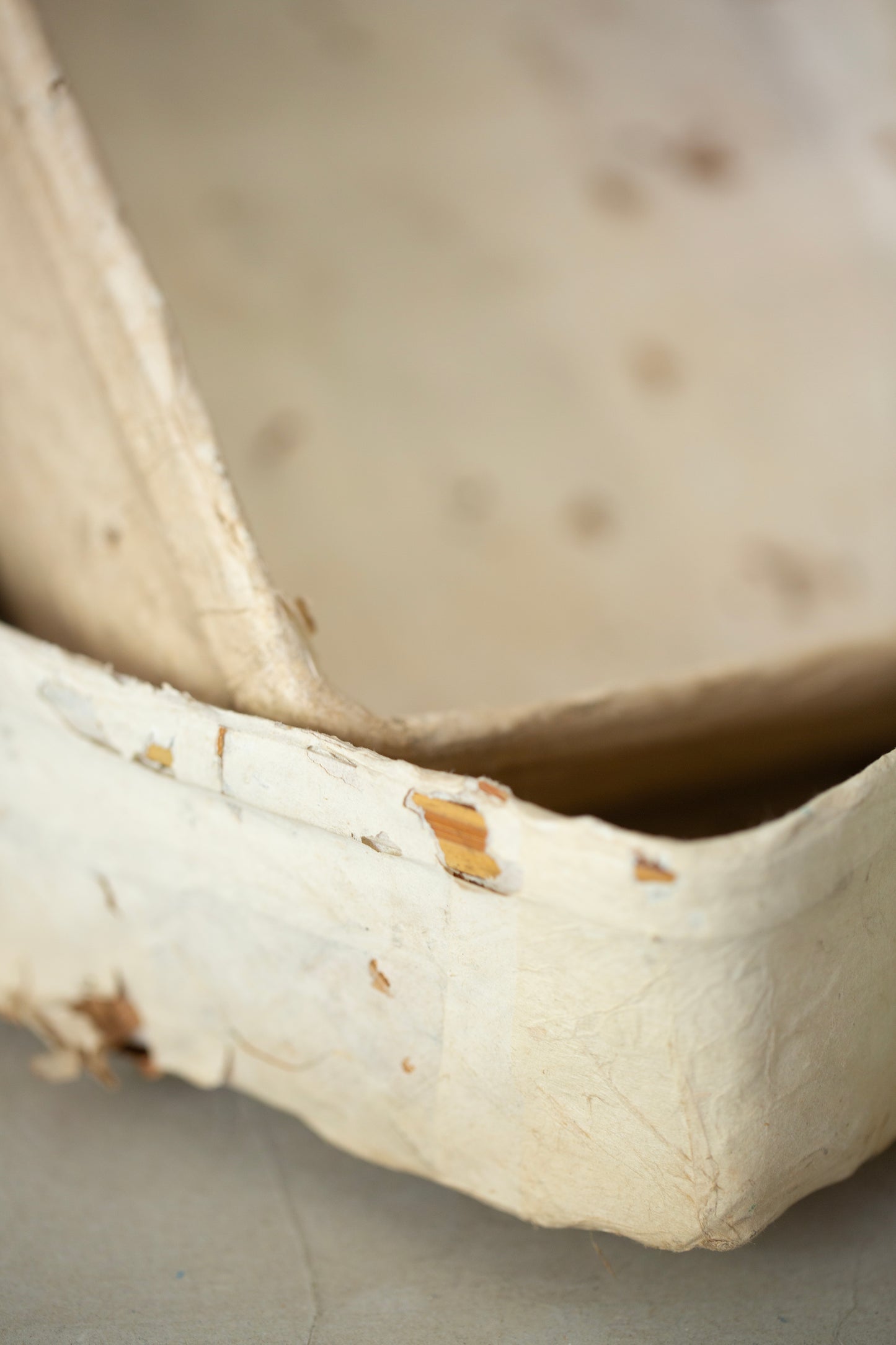 Antique paper storage box