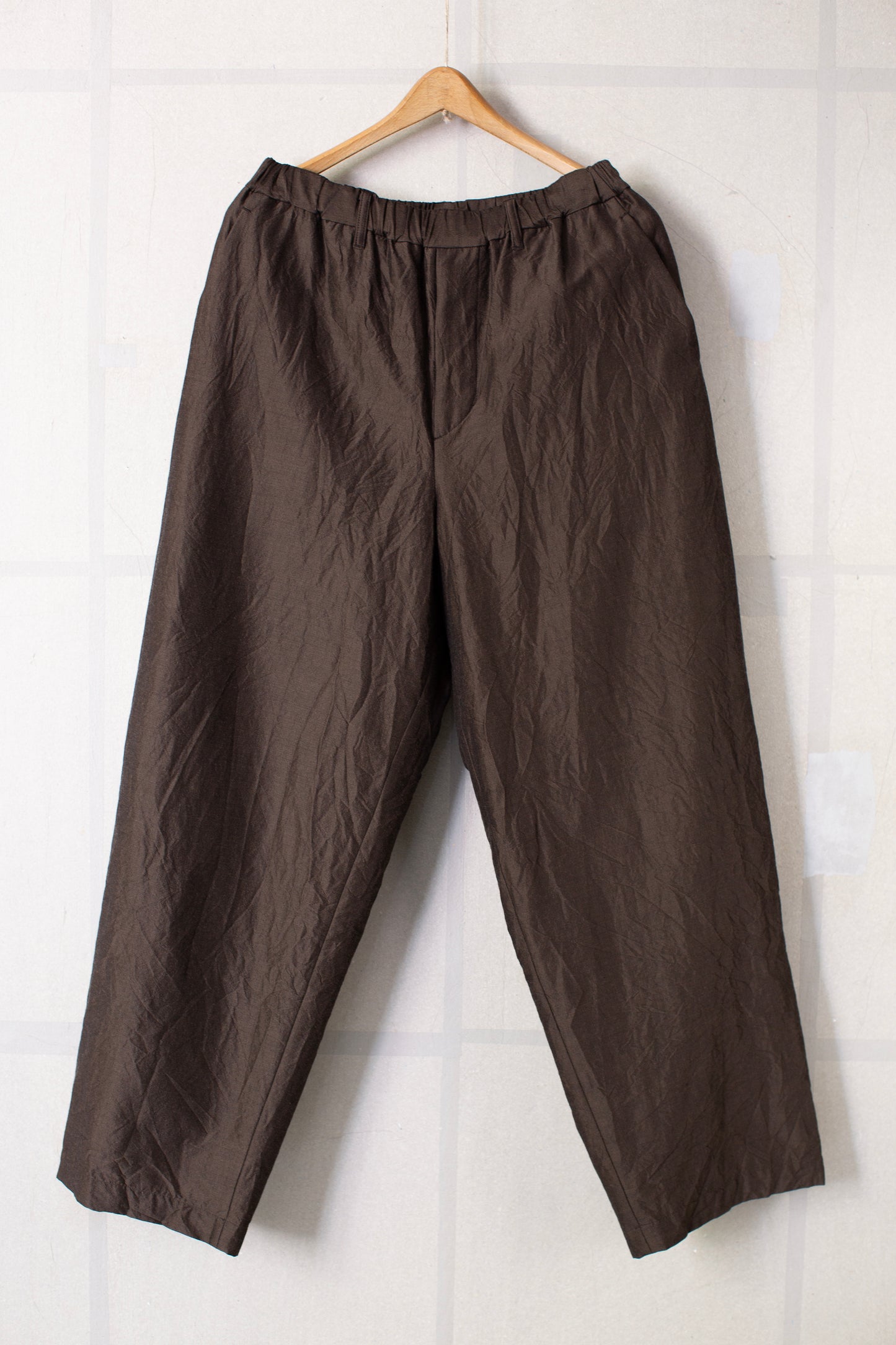 dark bronze easy straight pants