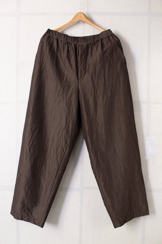 dark bronze easy straight pants