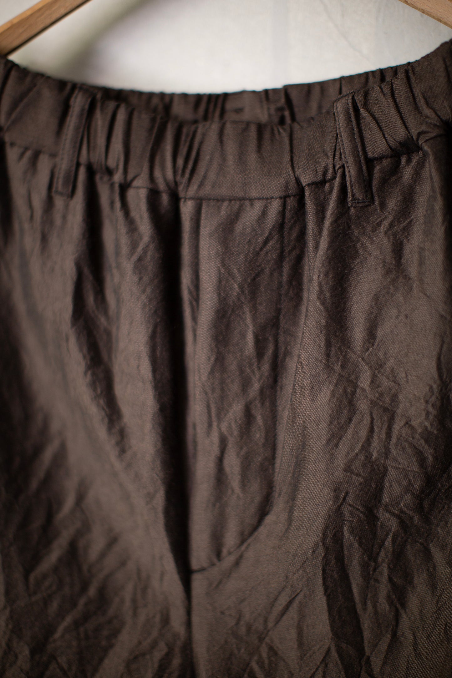 dark bronze easy straight pants
