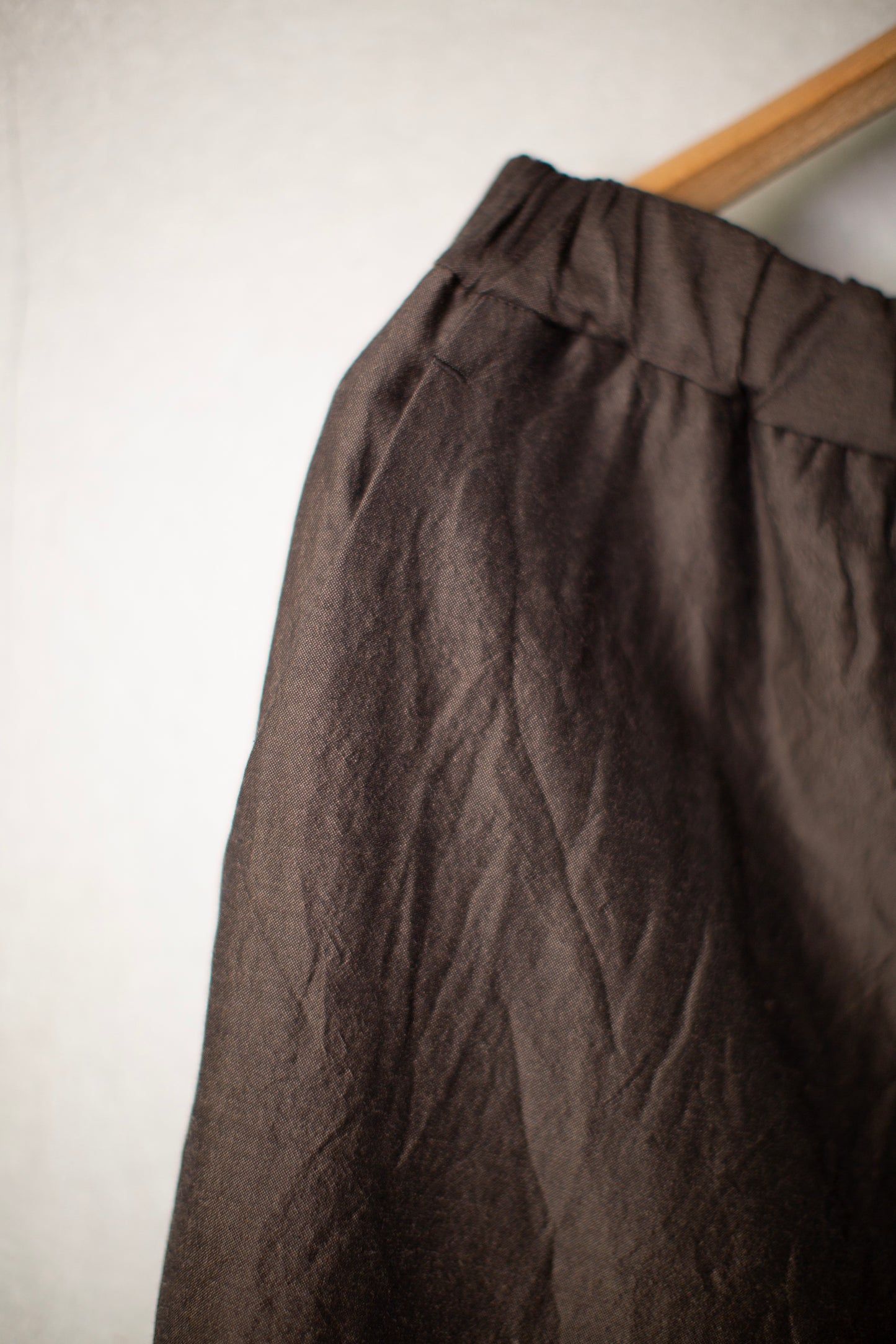 dark bronze easy straight pants