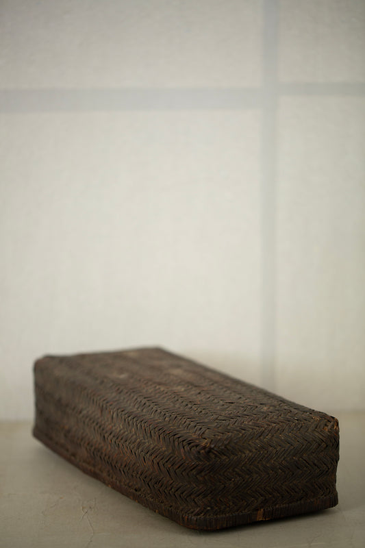 Rattan storage basket