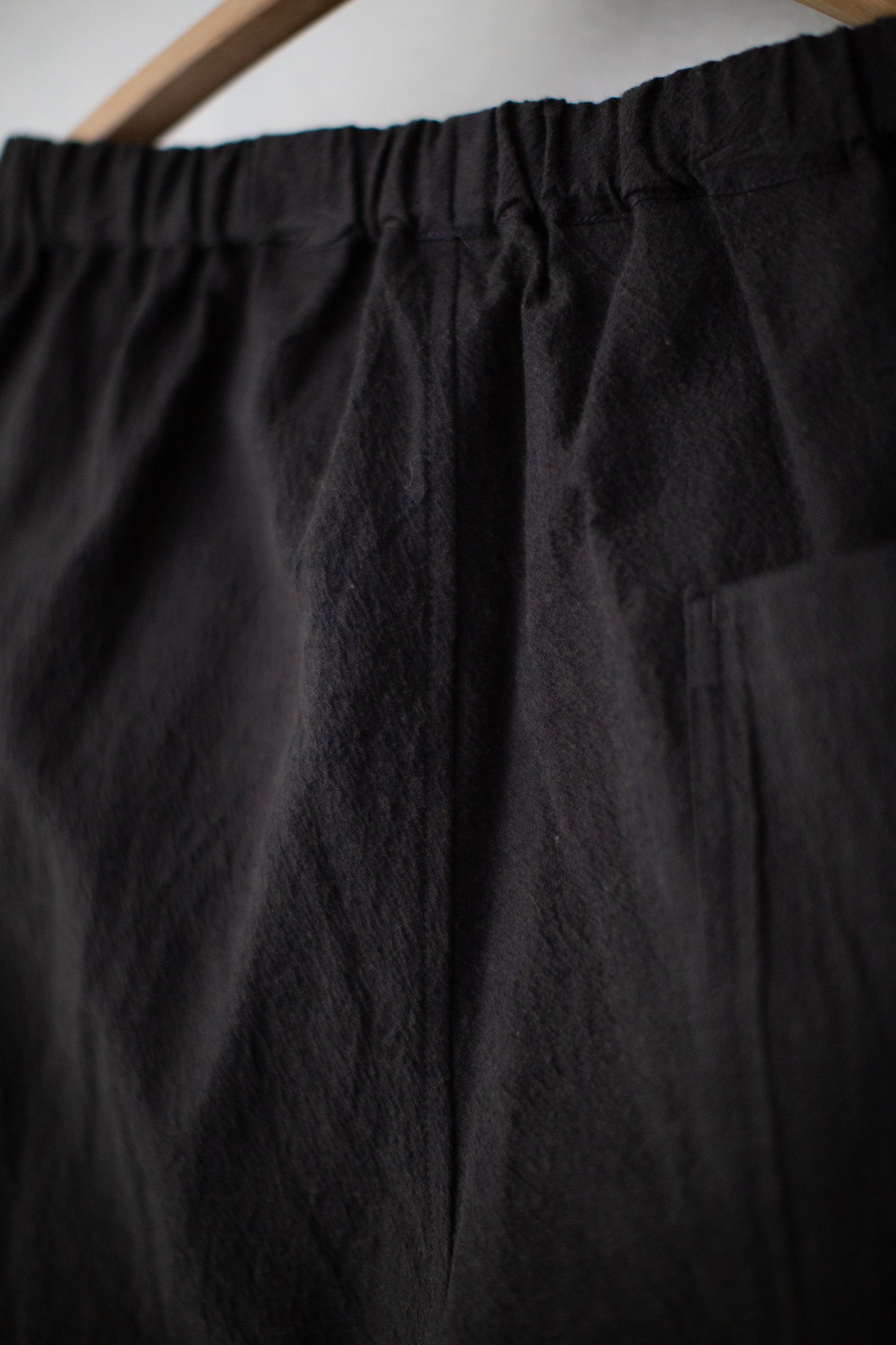 Dark Brown cotton yak wool wide trousers