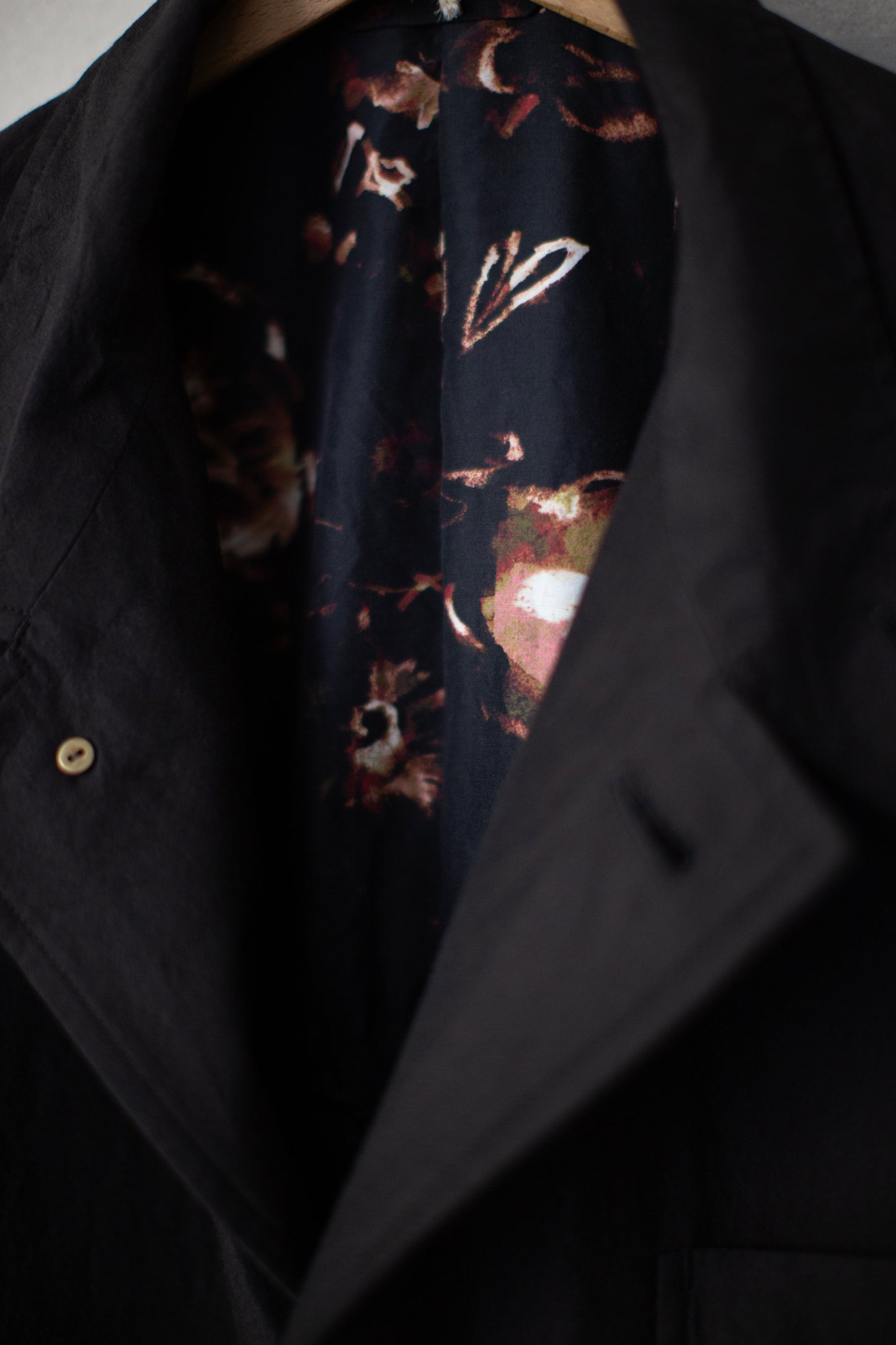 dark brown hunting jacket