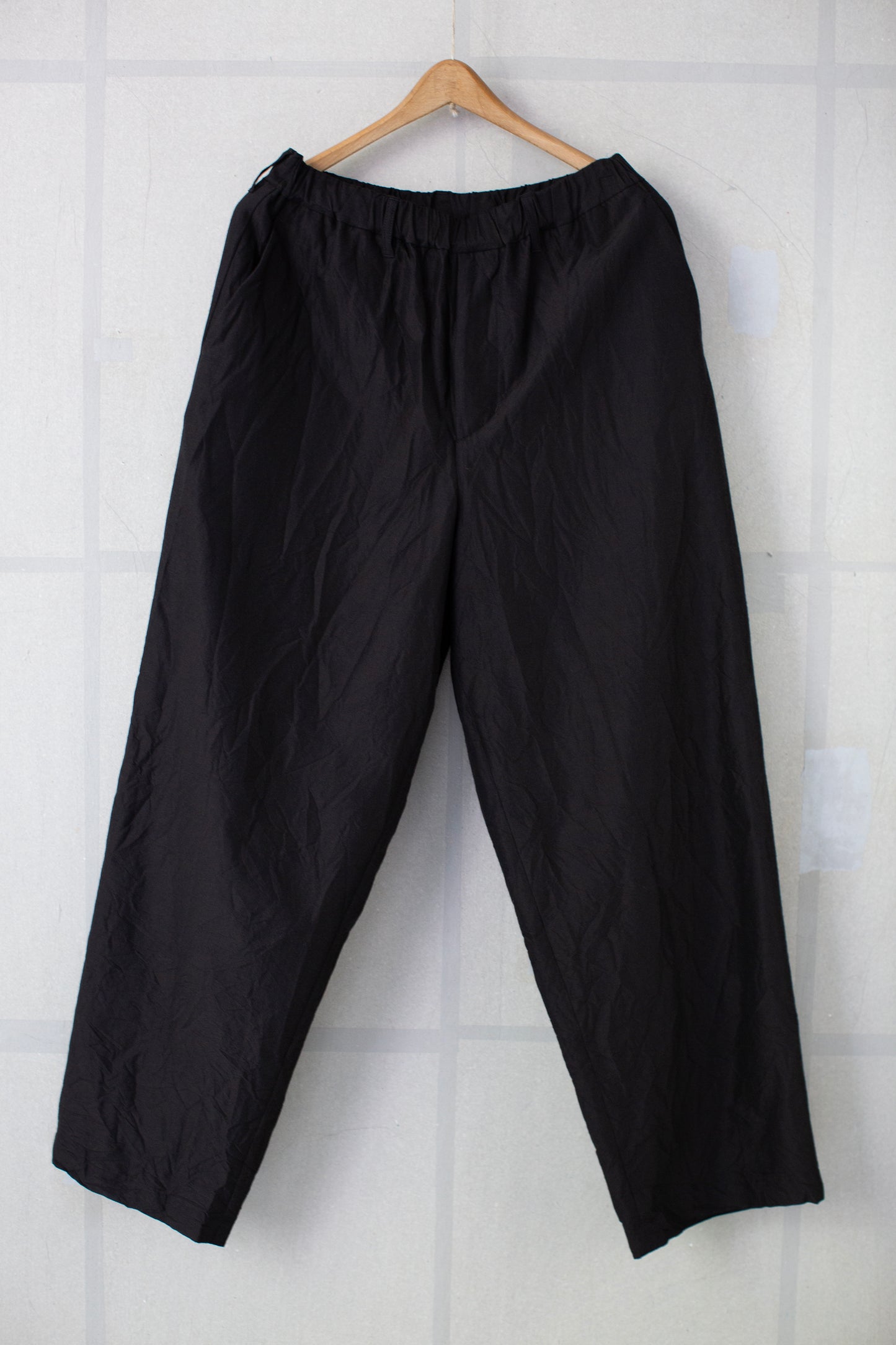 dark brown easy straight pants