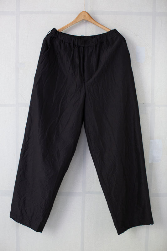dark brown easy straight pants