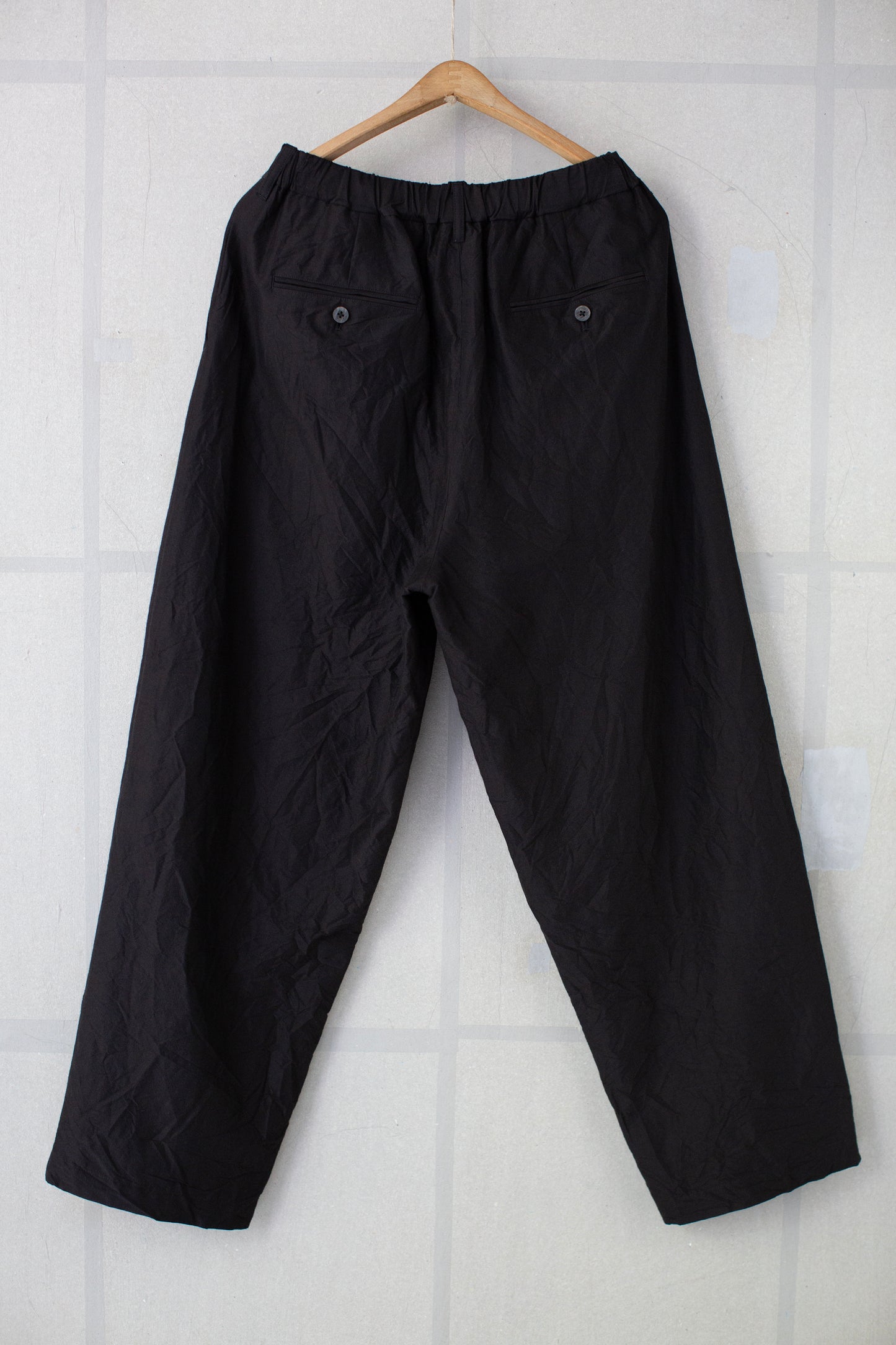 dark brown easy straight pants