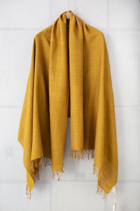 Ochre silk stole