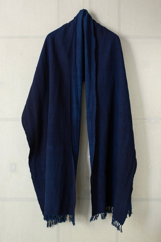 Nigerian Handwoven Hand-indigo-dyed Scarf