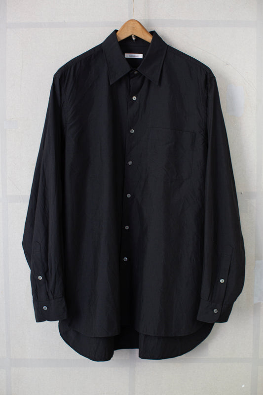 black silk broad cloth shirt