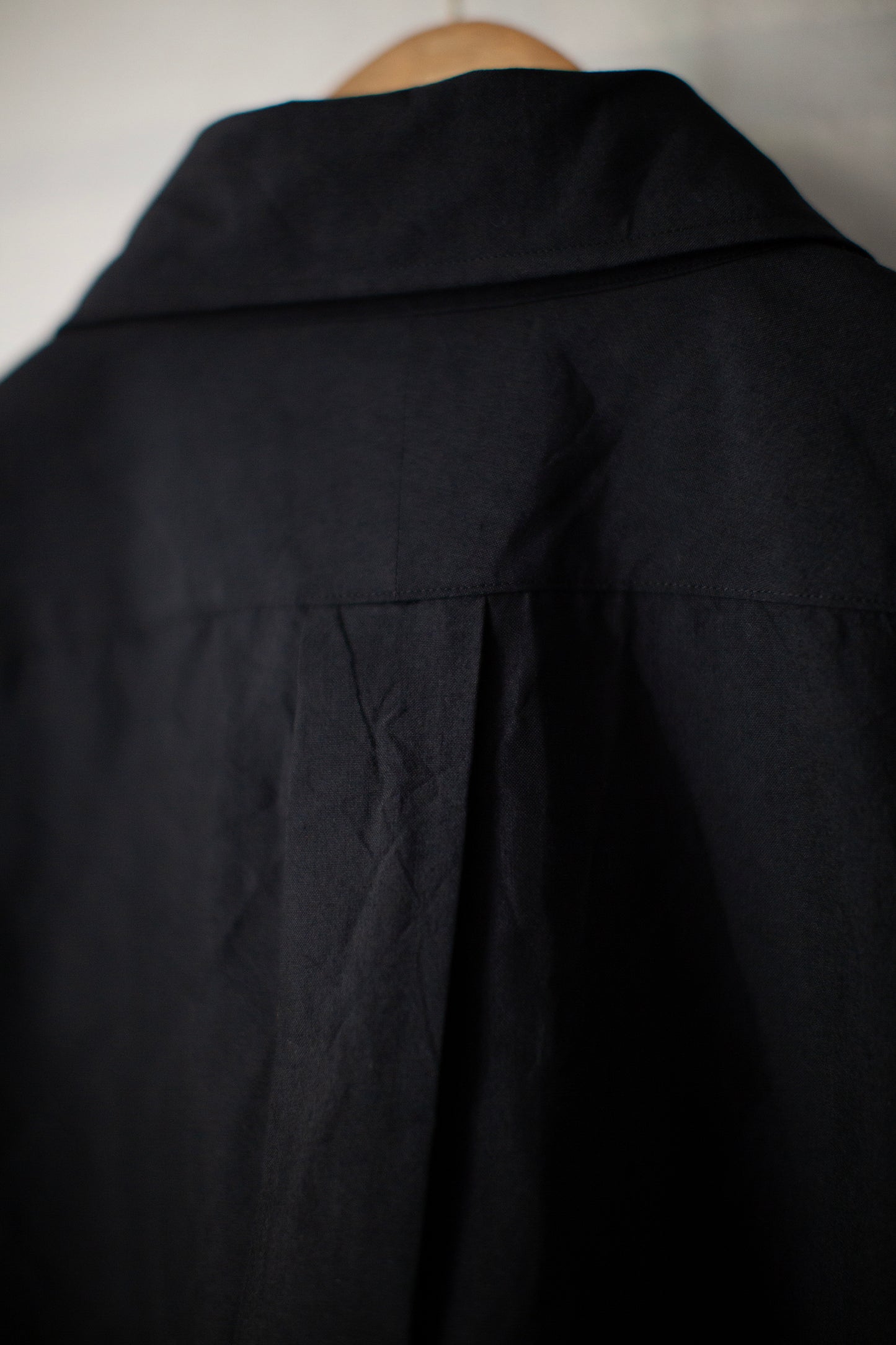 black silk broad cloth shirt