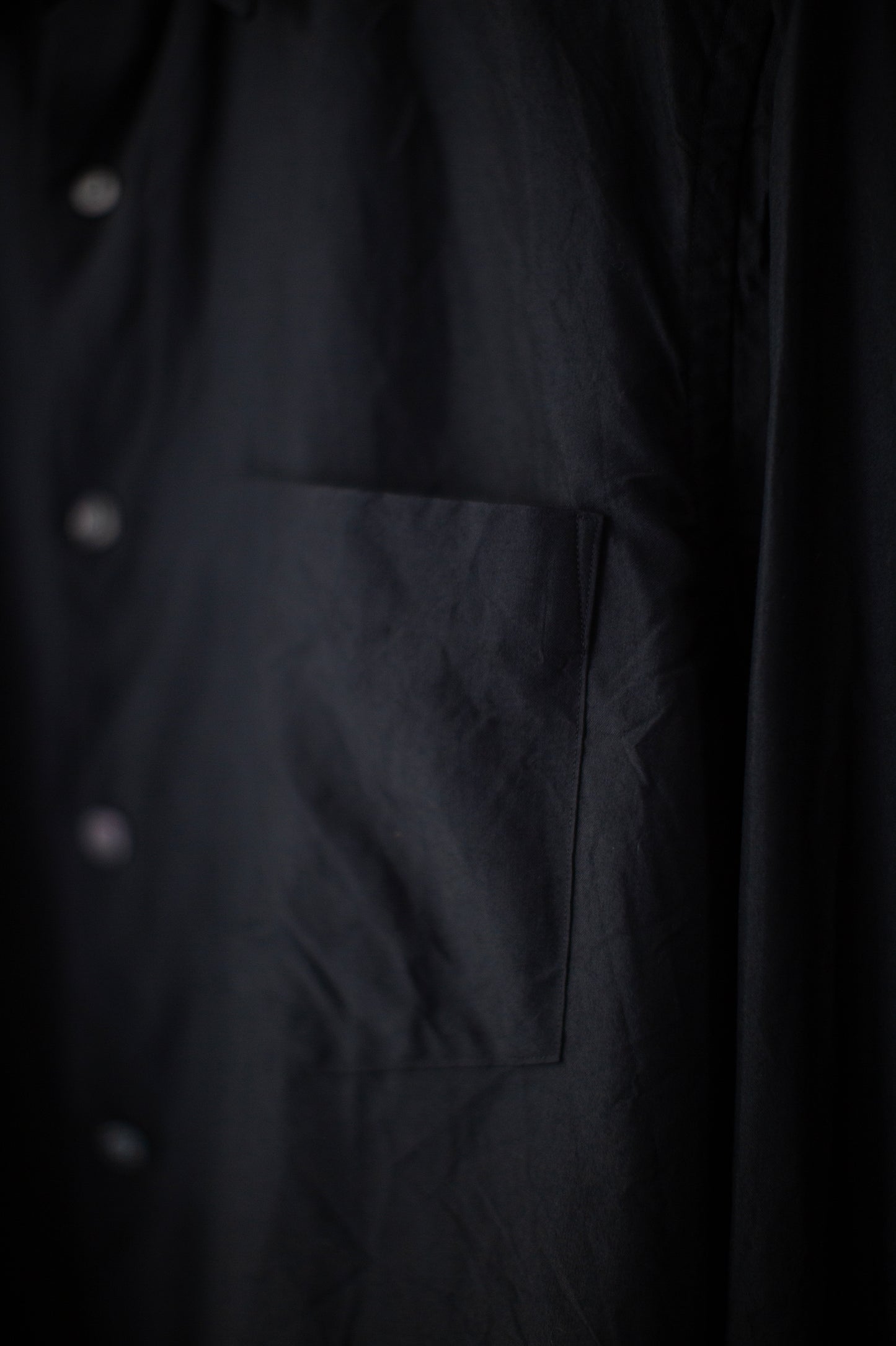 black silk broad cloth shirt