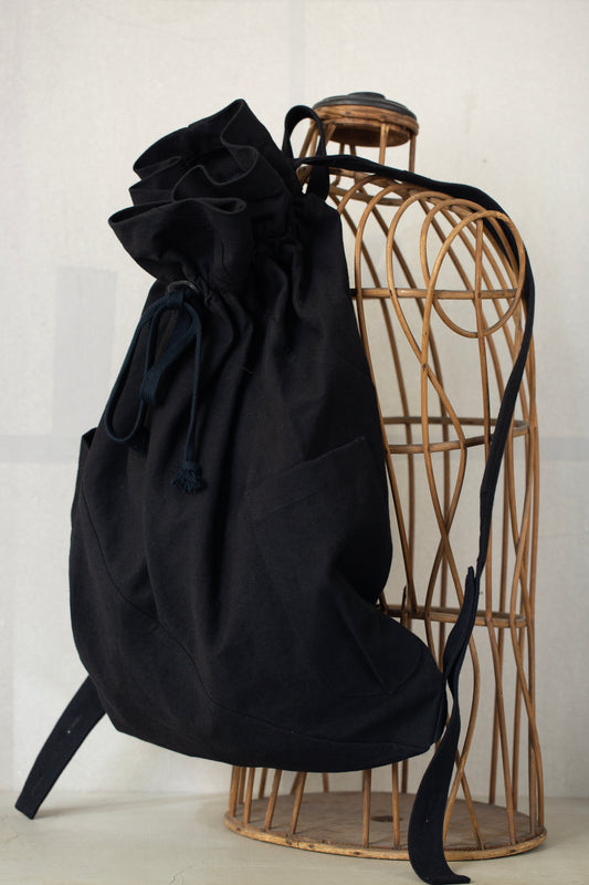 BAG#40 - PAPER COTTON CANVAS BLACK