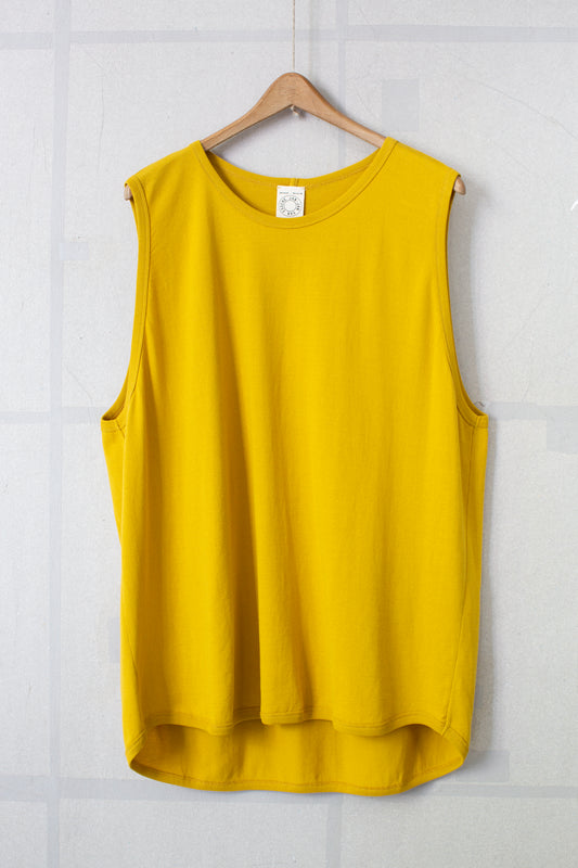TANKTOP#16 - COTTON PAPER JERSEY SUNFLOWER