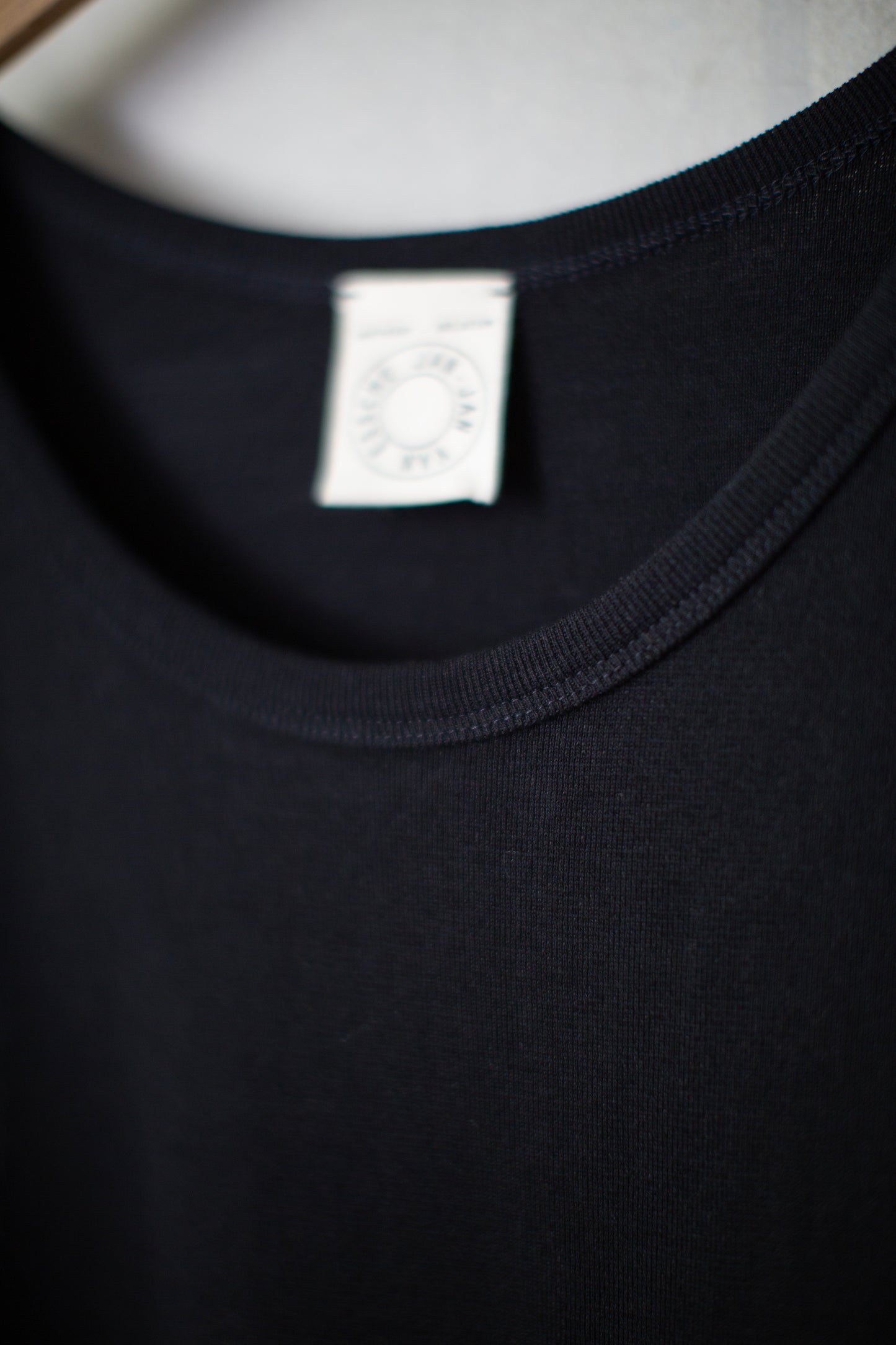 TANKTOP#19 - COTTON PAPER RIB BLACK