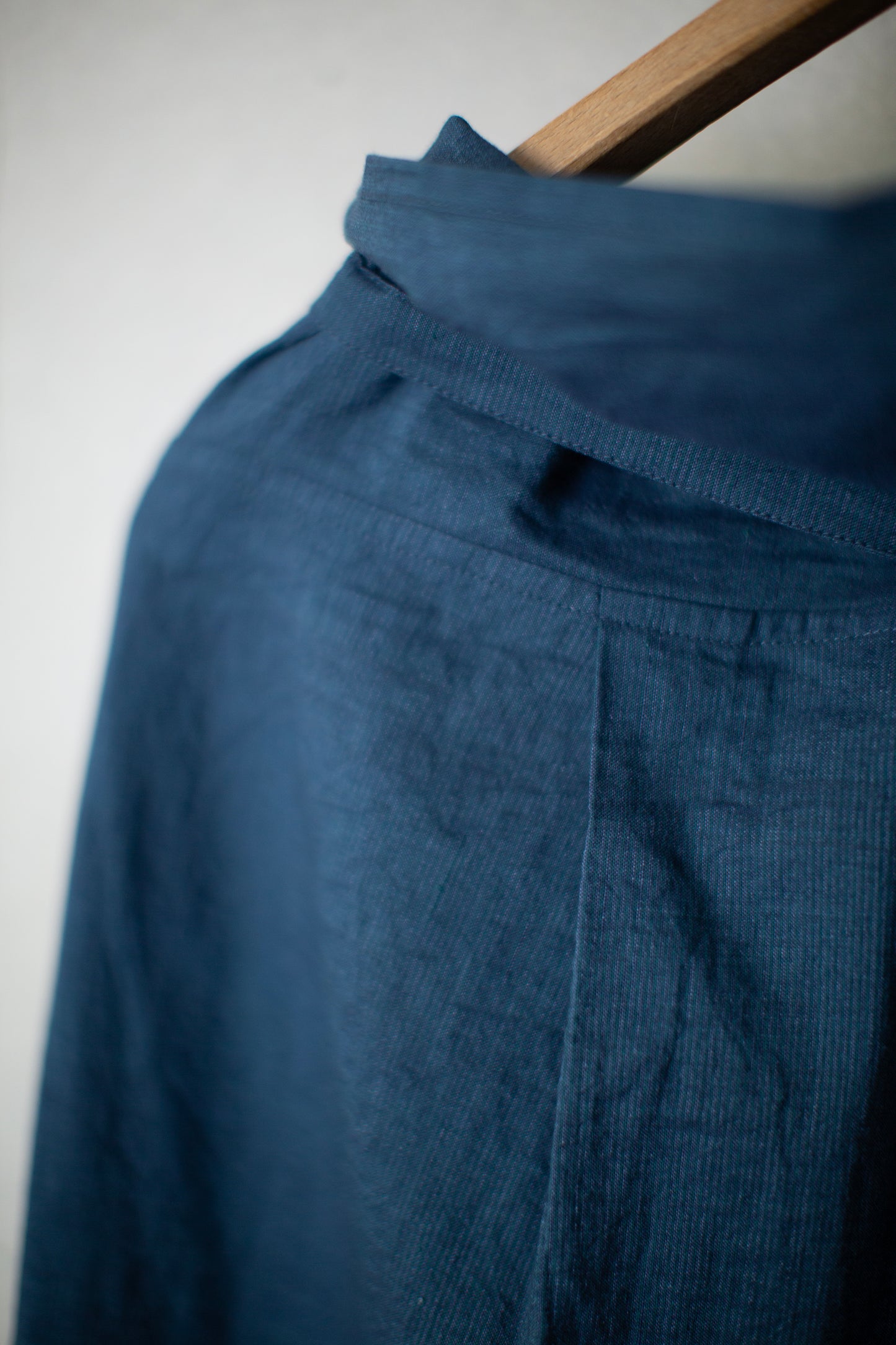 Cerulean blue wide fisherman's pants