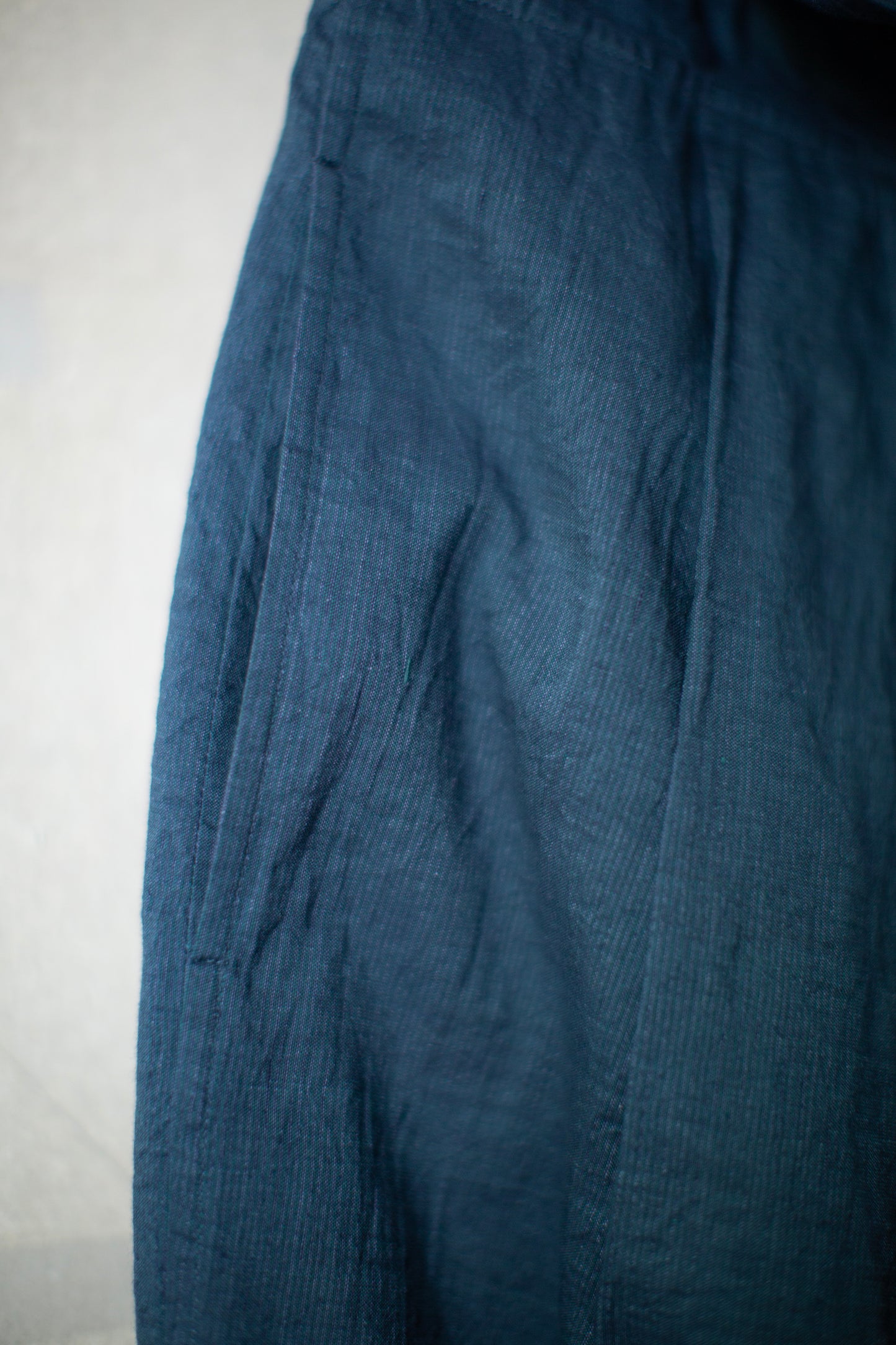 Cerulean blue wide fisherman's pants
