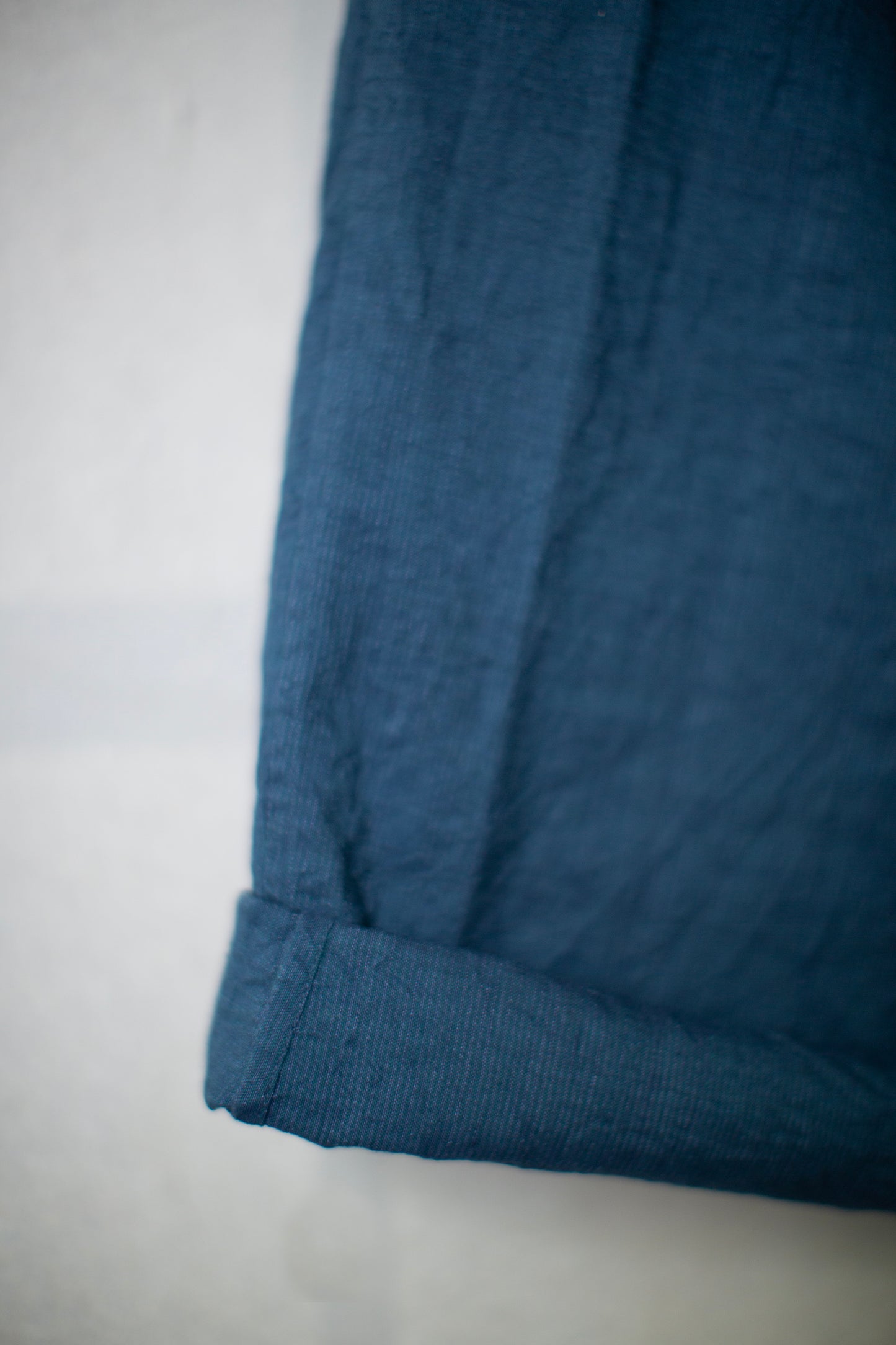 Cerulean blue wide fisherman's pants