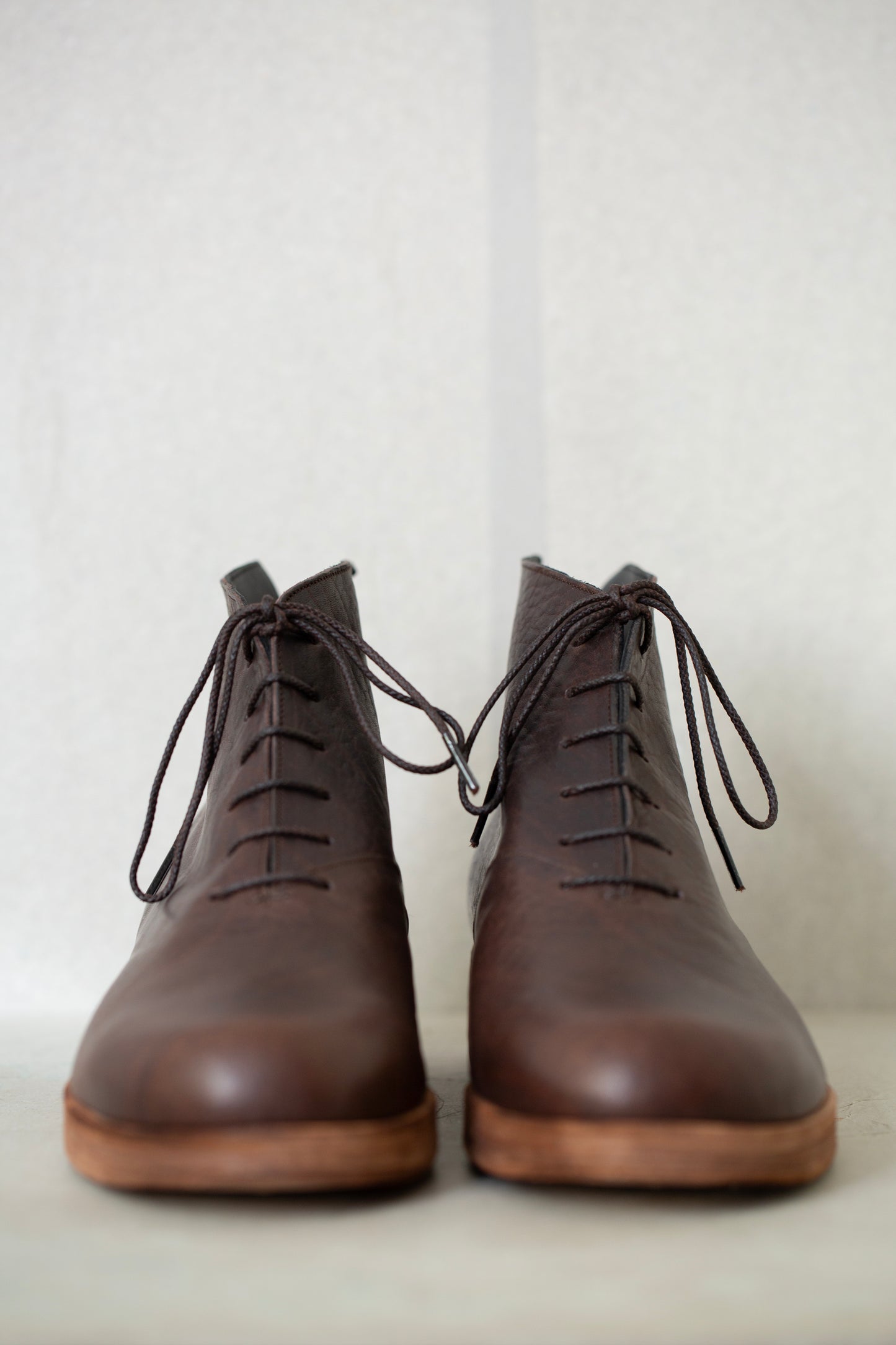 Handmade Dark brown leather Mckay Ankleboots