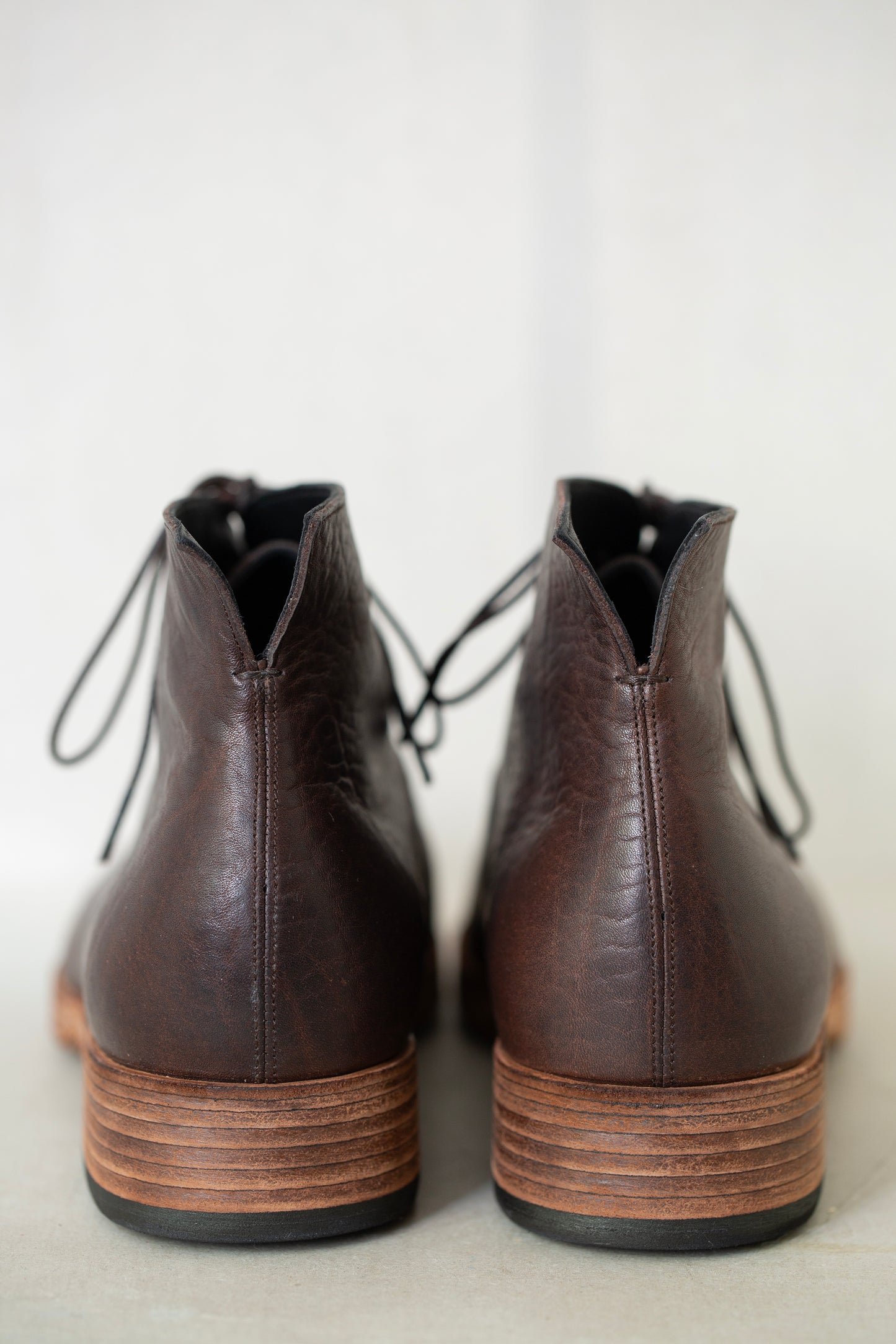 Handmade Dark brown leather Mckay Ankleboots