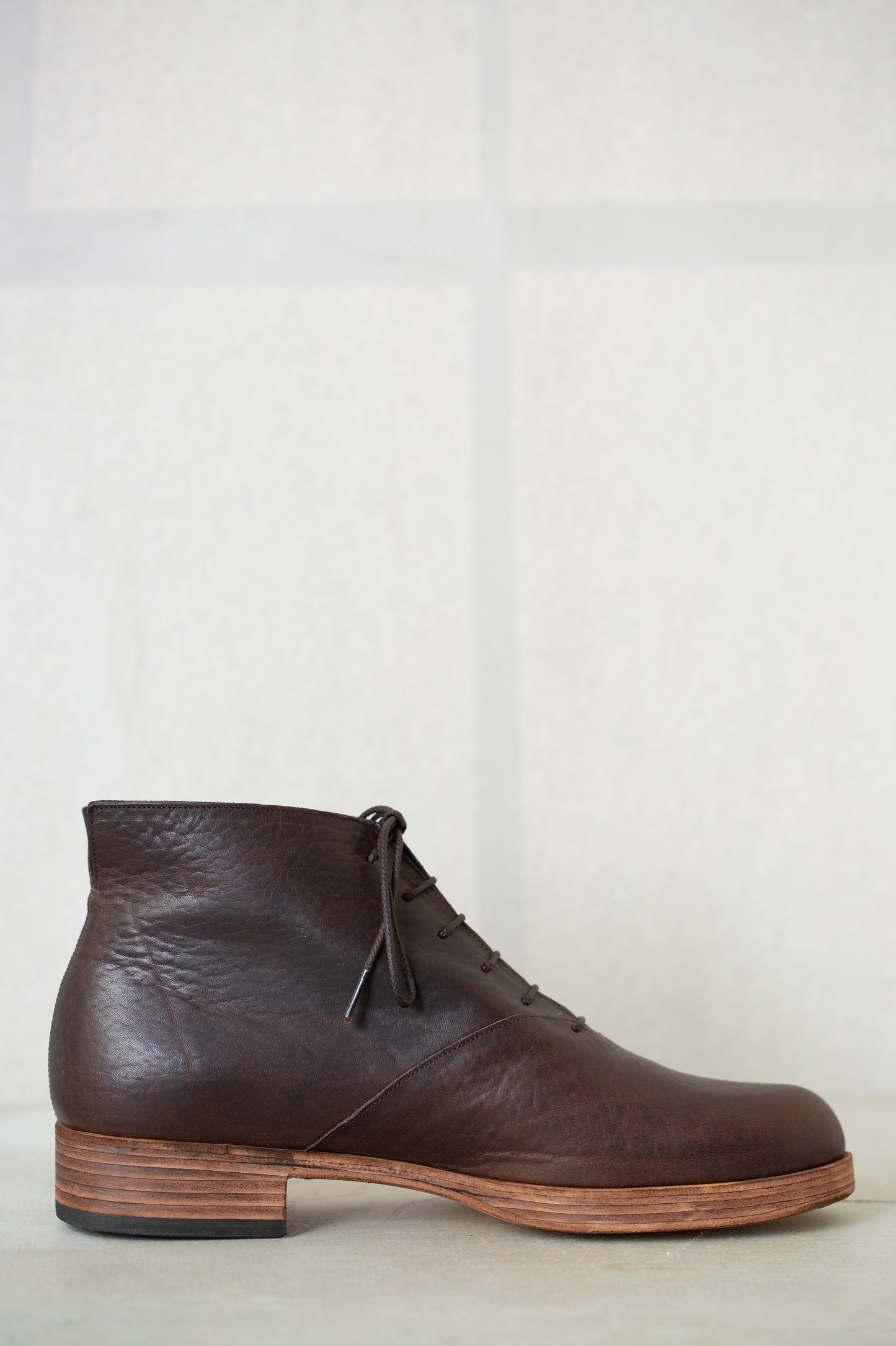 Handmade Dark brown leather Mckay Ankleboots
