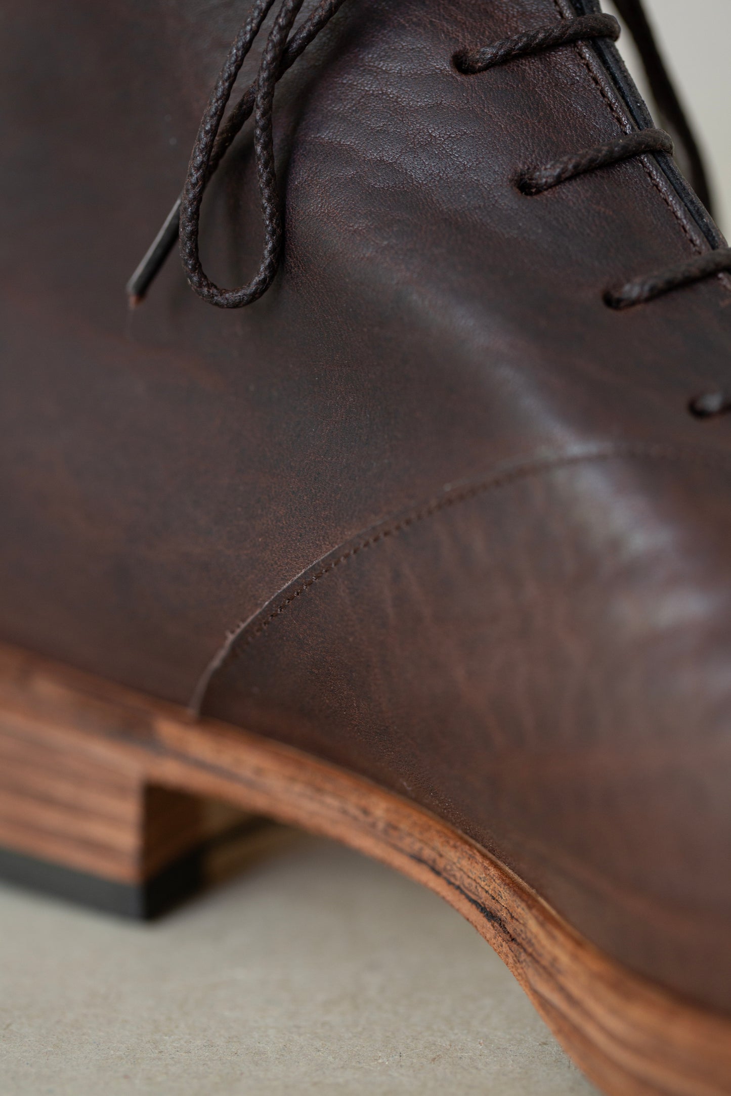 Handmade Dark brown leather Mckay Ankleboots