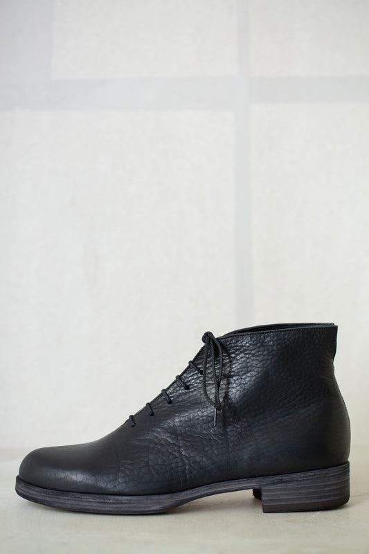 Handmade Black leather Mckay Ankleboots