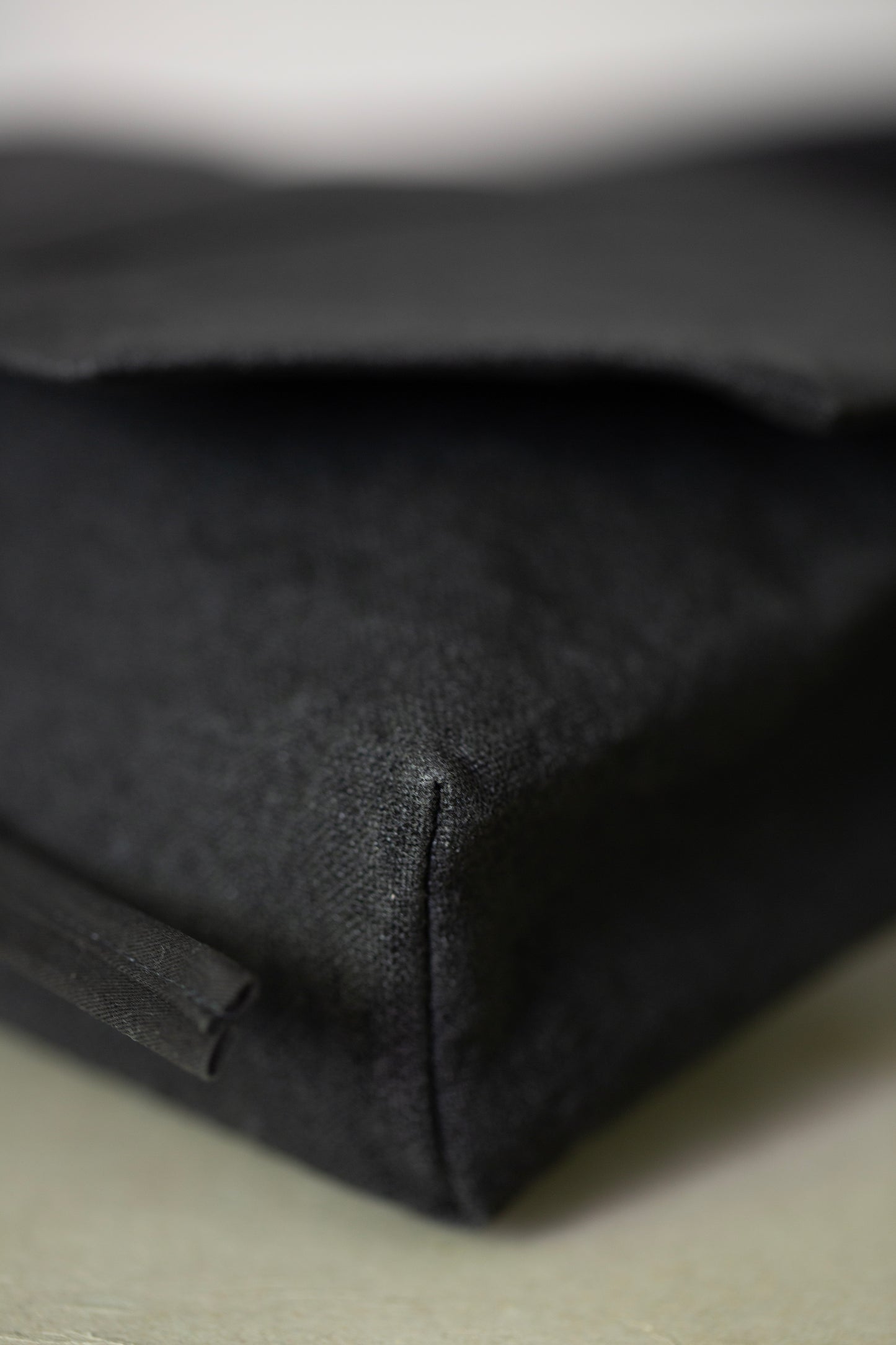 BAG#43 - URUSHI HEMP CANVAS PITCH BLACK