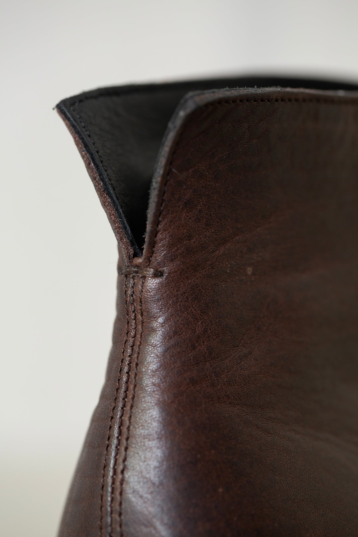 Handmade Dark brown leather Mckay Ankleboots