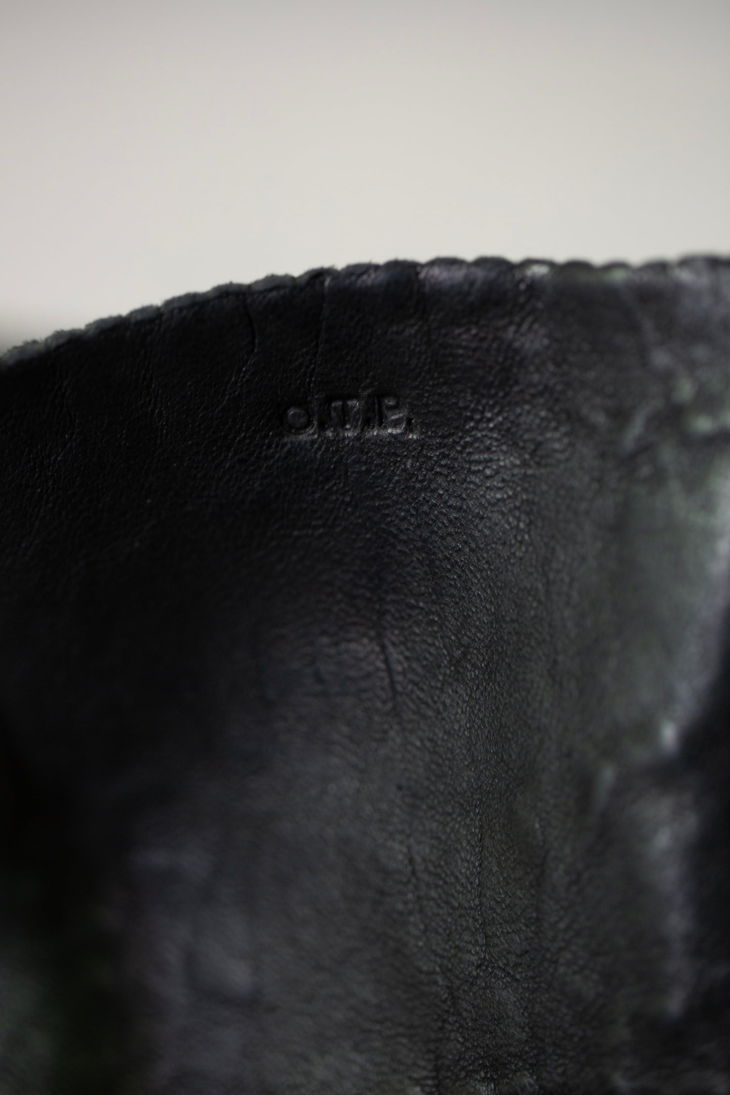 Black Leather Tote Bag
