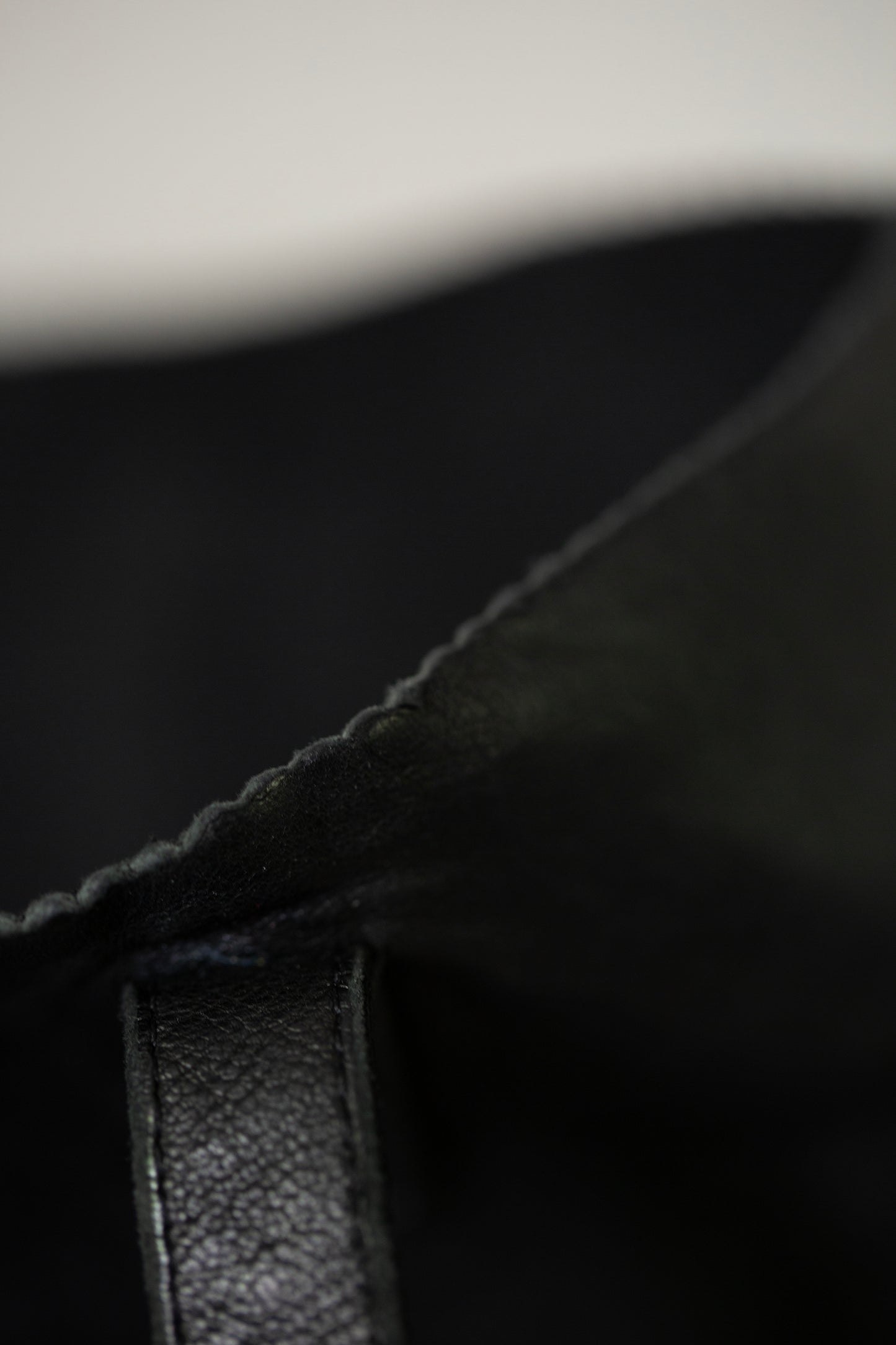 Black Leather Tote Bag