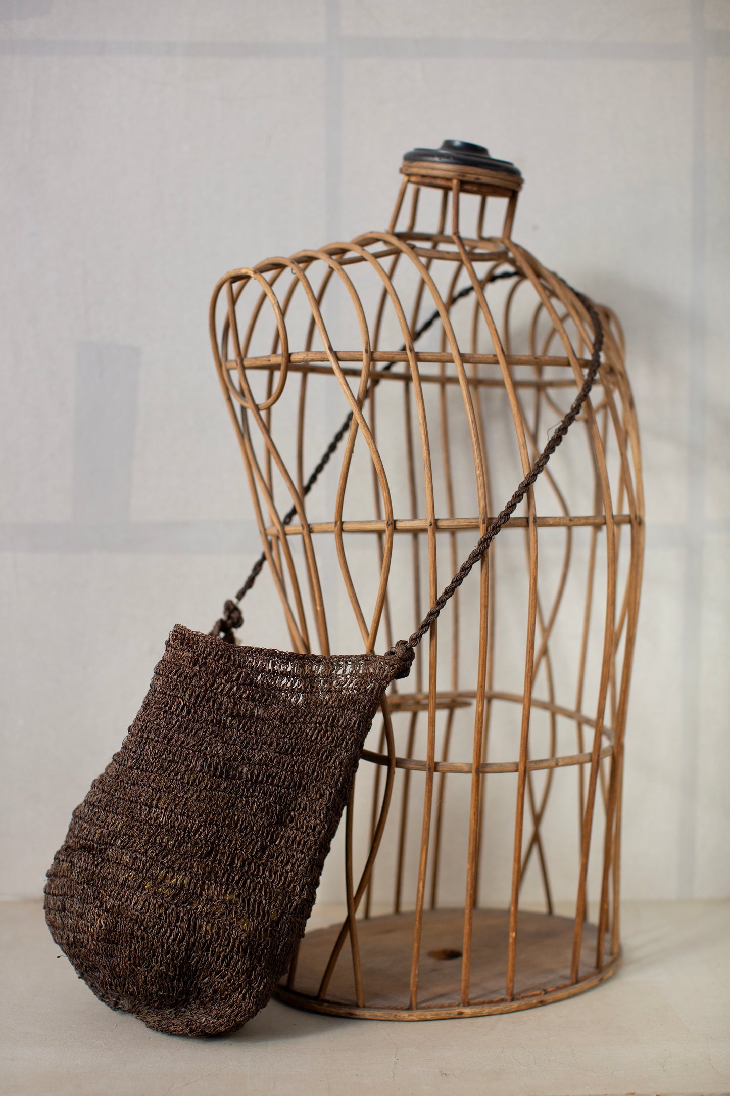 cocoon hemp bag kaki shibu brown