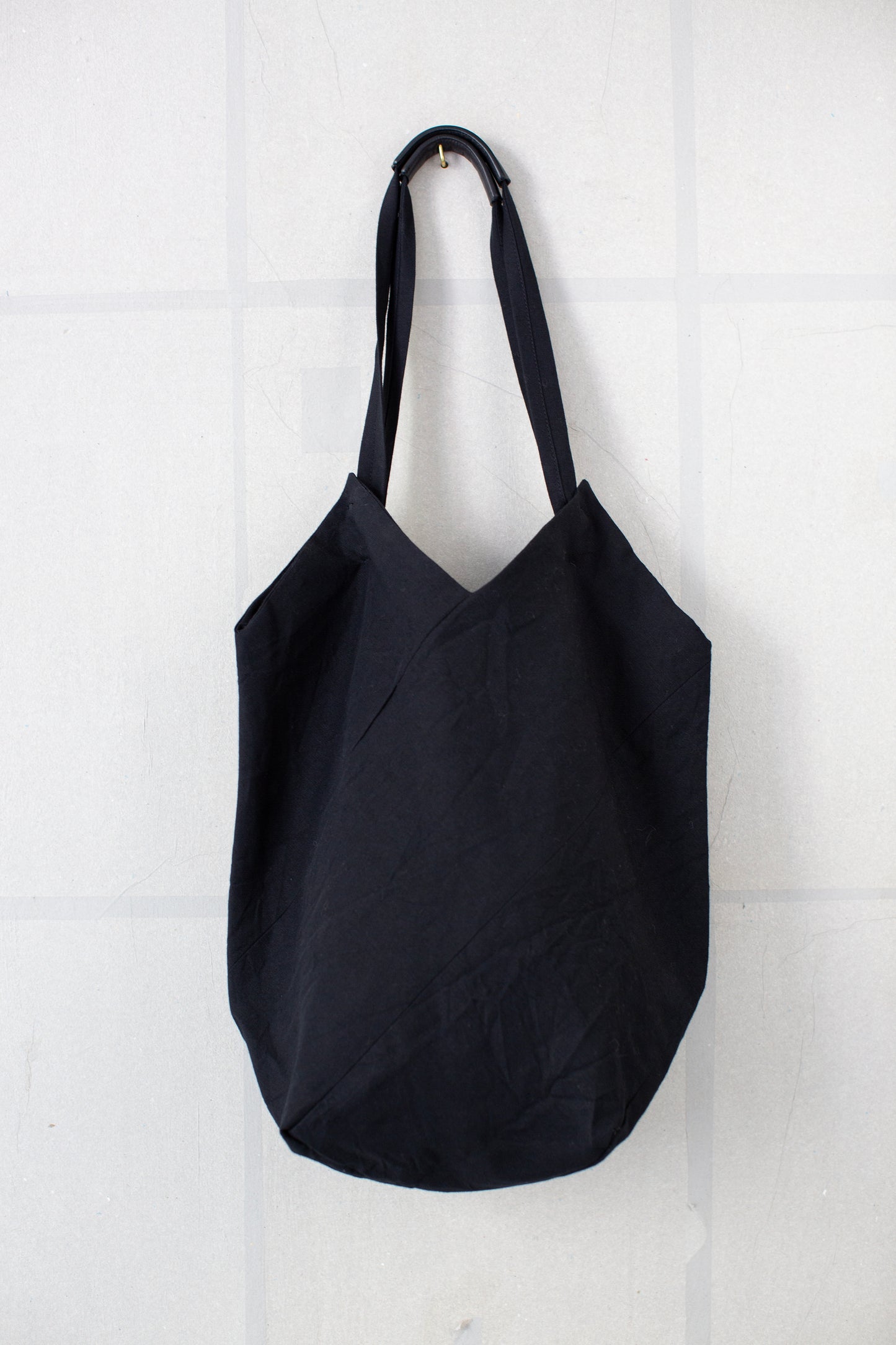 BAG#42 - LINEN WOOL TWILL PITCH BLACK