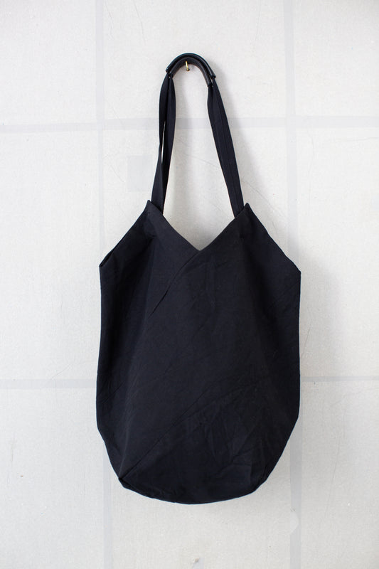 BAG#42 - LINEN WOOL TWILL PITCH BLACK