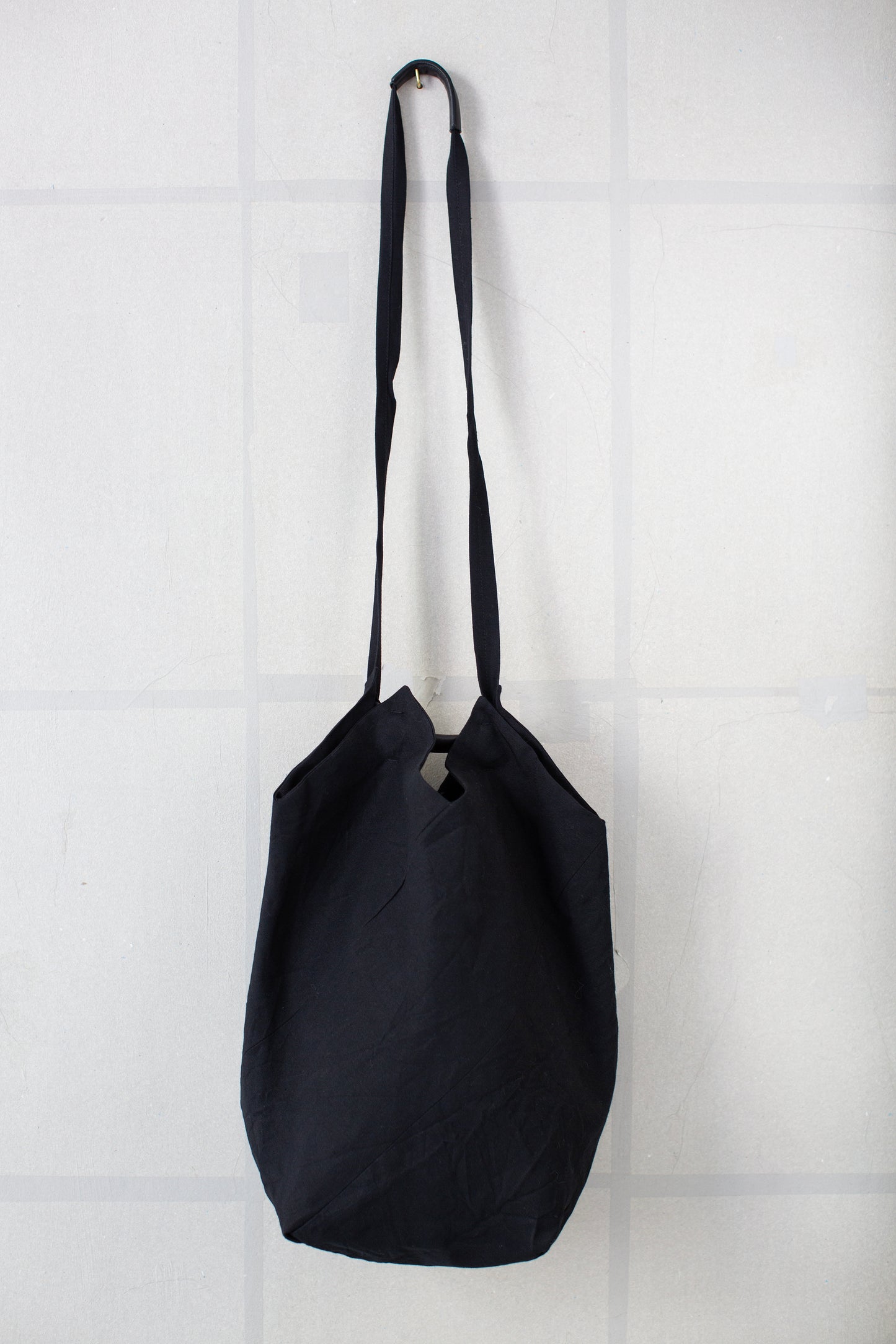 BAG#42 - LINEN WOOL TWILL PITCH BLACK