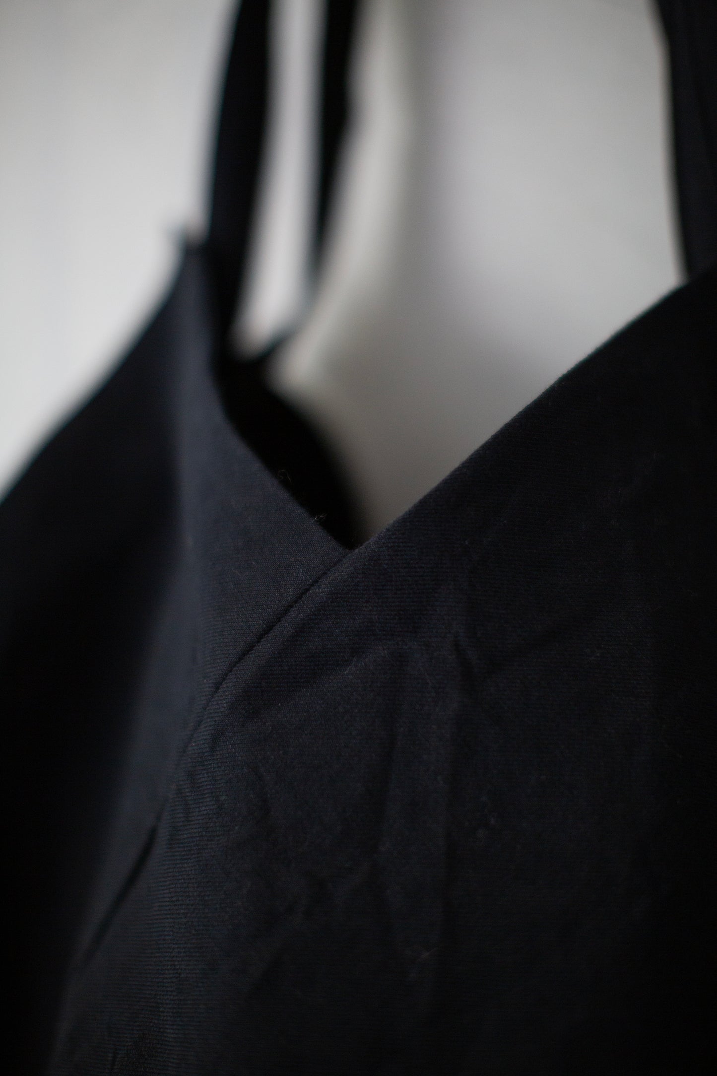 BAG#42 - LINEN WOOL TWILL PITCH BLACK