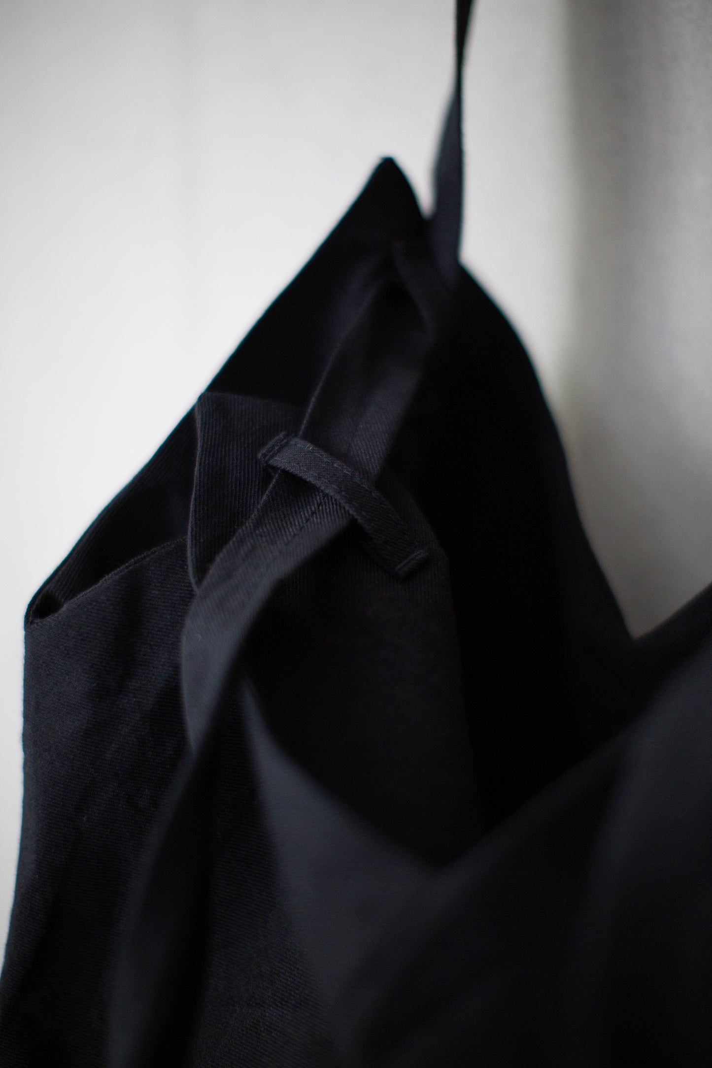 BAG#42 - LINEN WOOL TWILL PITCH BLACK