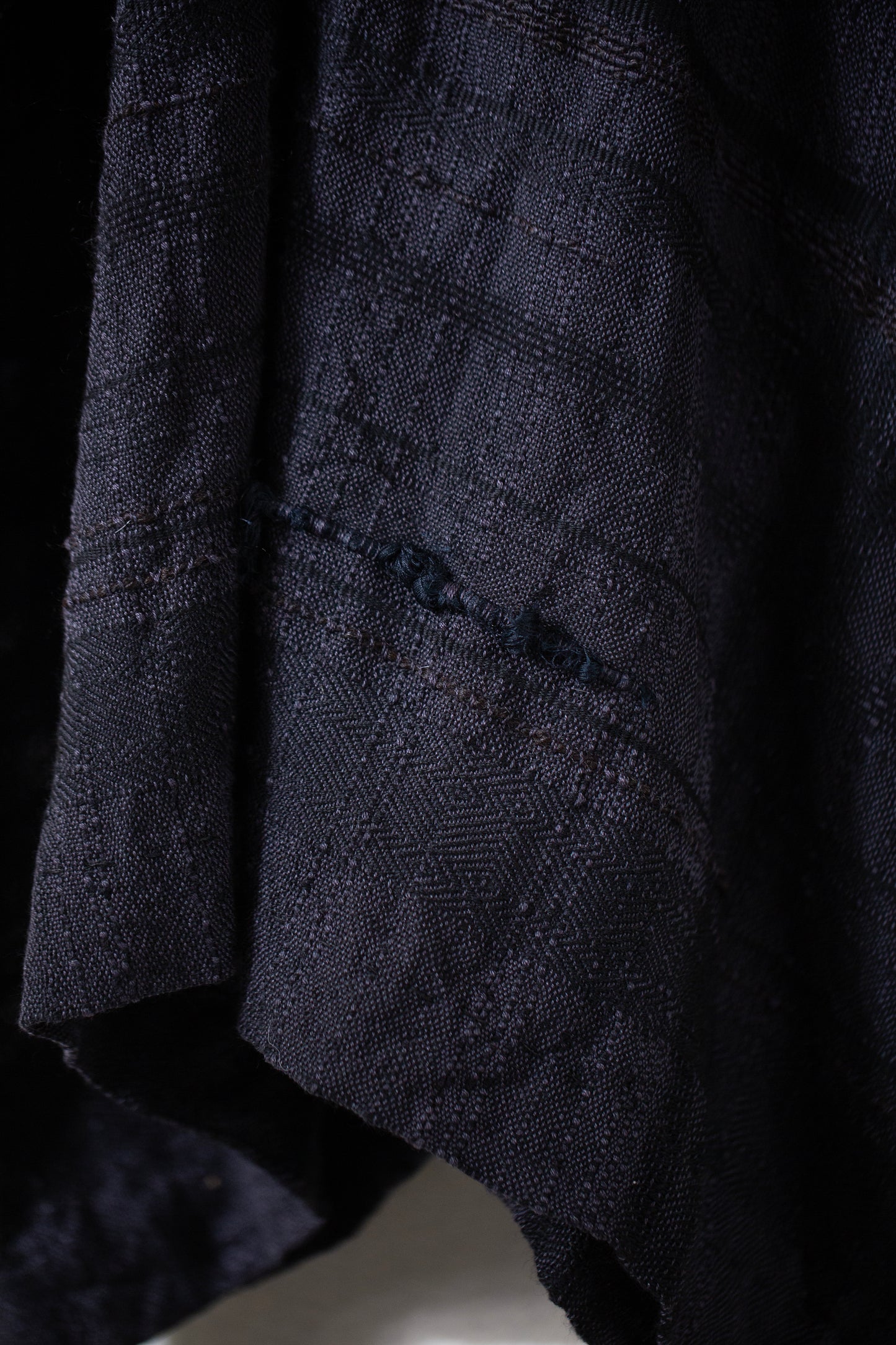 Desert Mosaic III - a black/charcoal tunic