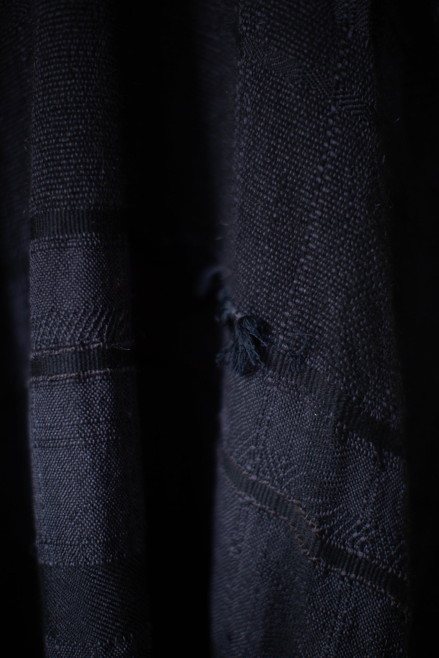 Desert Mosaic III - a black/charcoal tunic